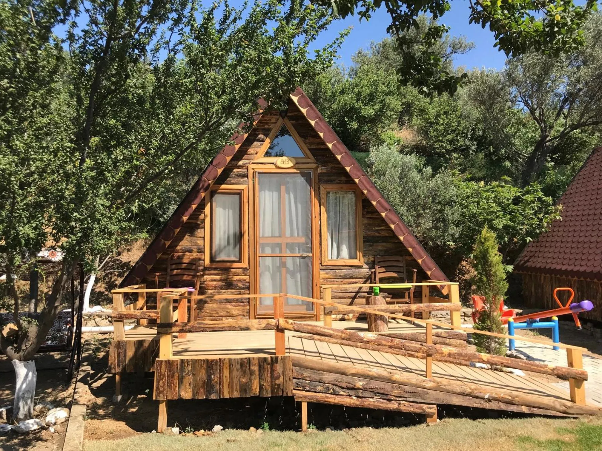 Patio in Kazdaglari Ida Natura Bungalov Hotel