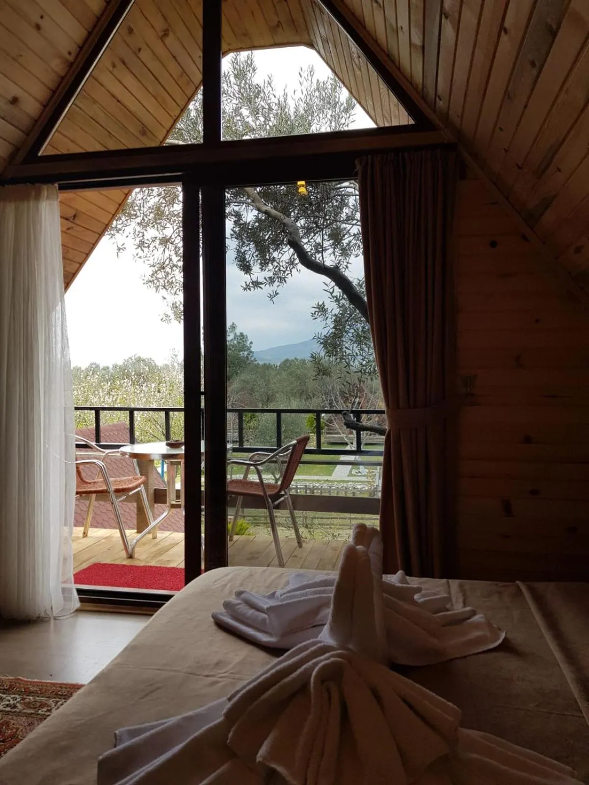 Bed in Kazdaglari Ida Natura Bungalov Hotel