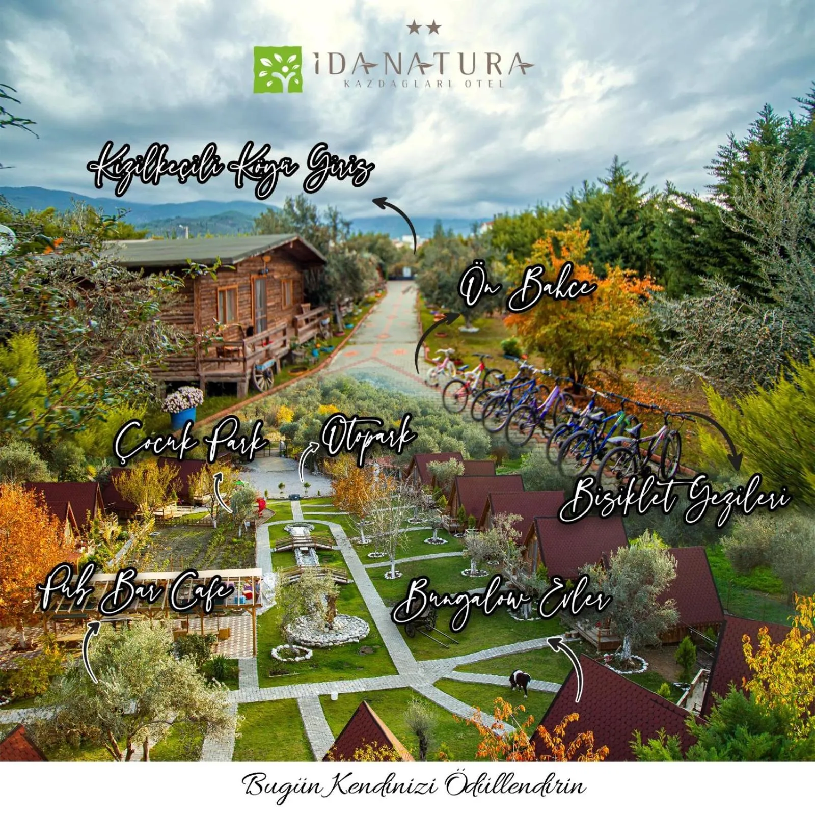 Spring in Kazdaglari Ida Natura Bungalov Hotel