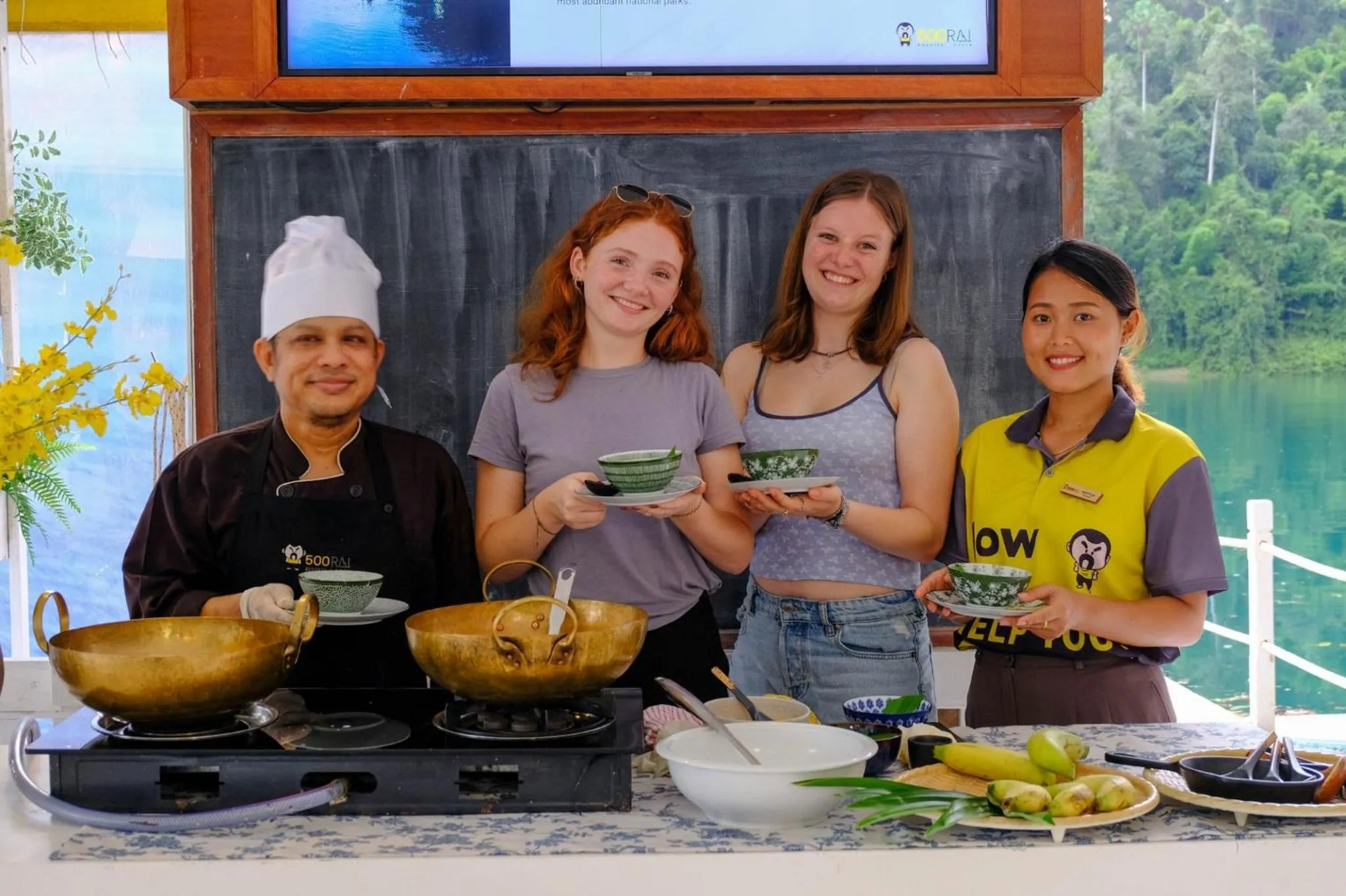 People in 500 Rai Floating Resort