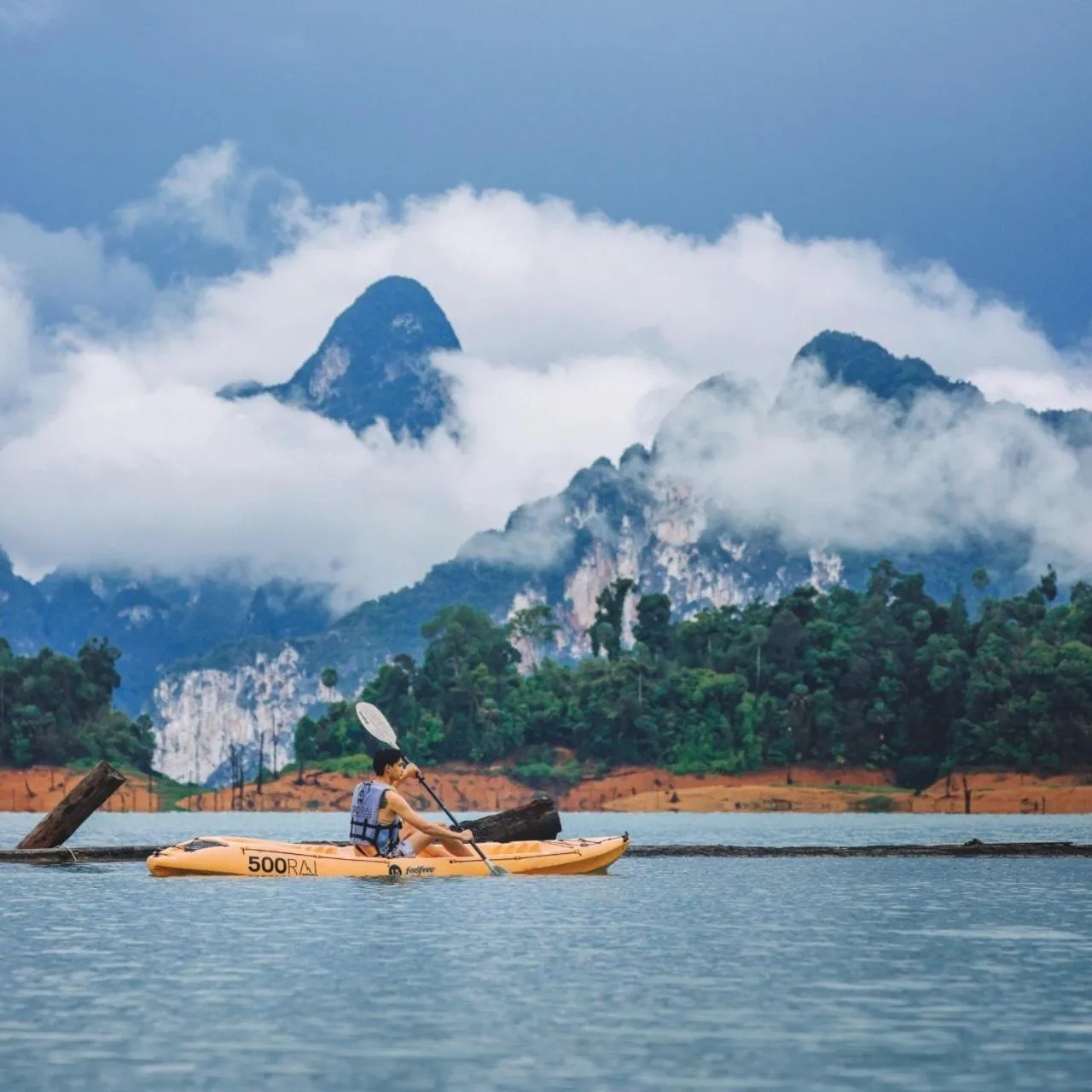 Natural landscape in 500 Rai Floating Resort