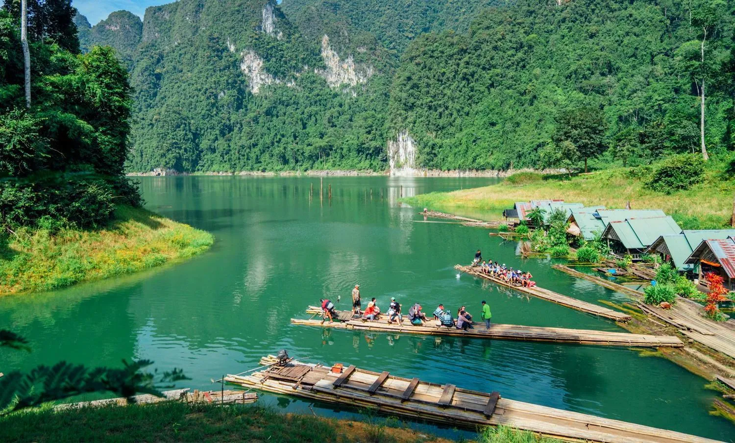 Natural landscape in 500 Rai Floating Resort