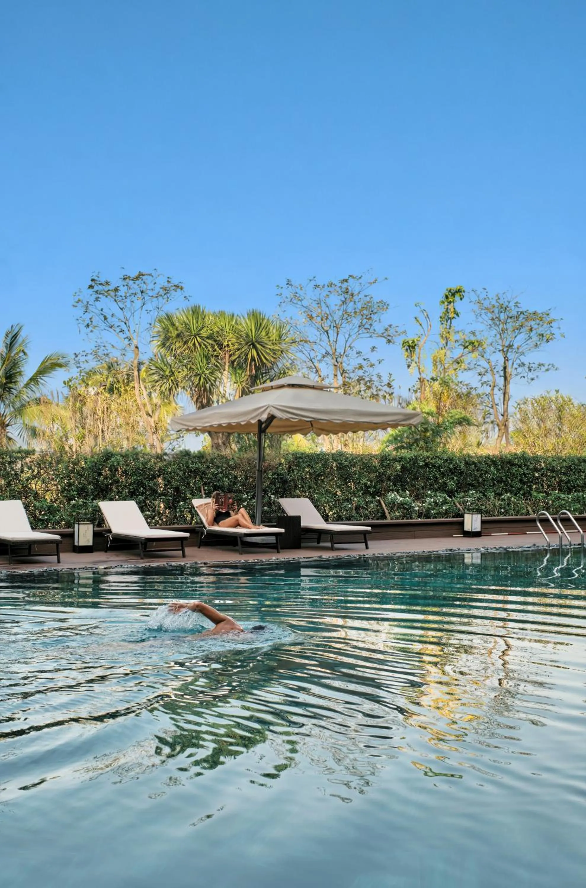 Pool view in Kobi Onsen Resort Hue, Affiliated by Melia