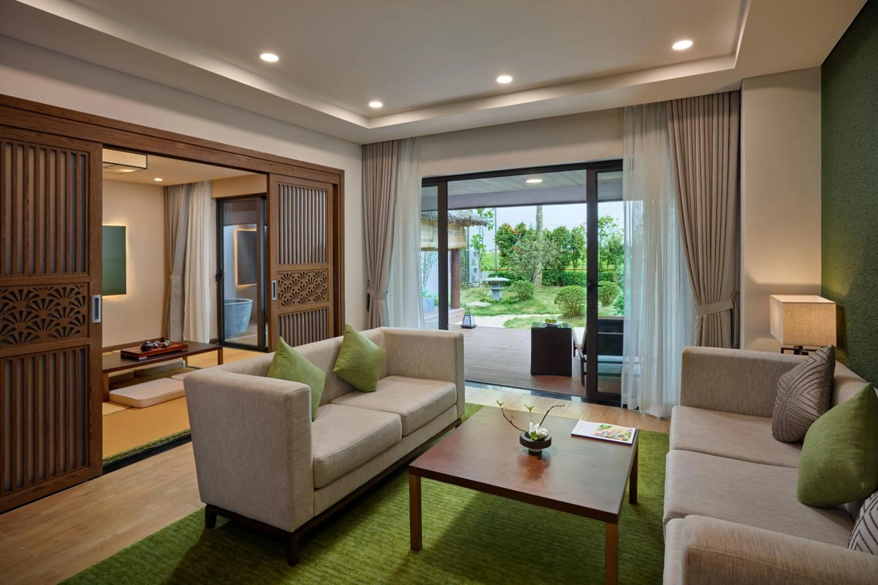 Living room in Kobi Onsen Resort Hue, Affiliated by Melia
