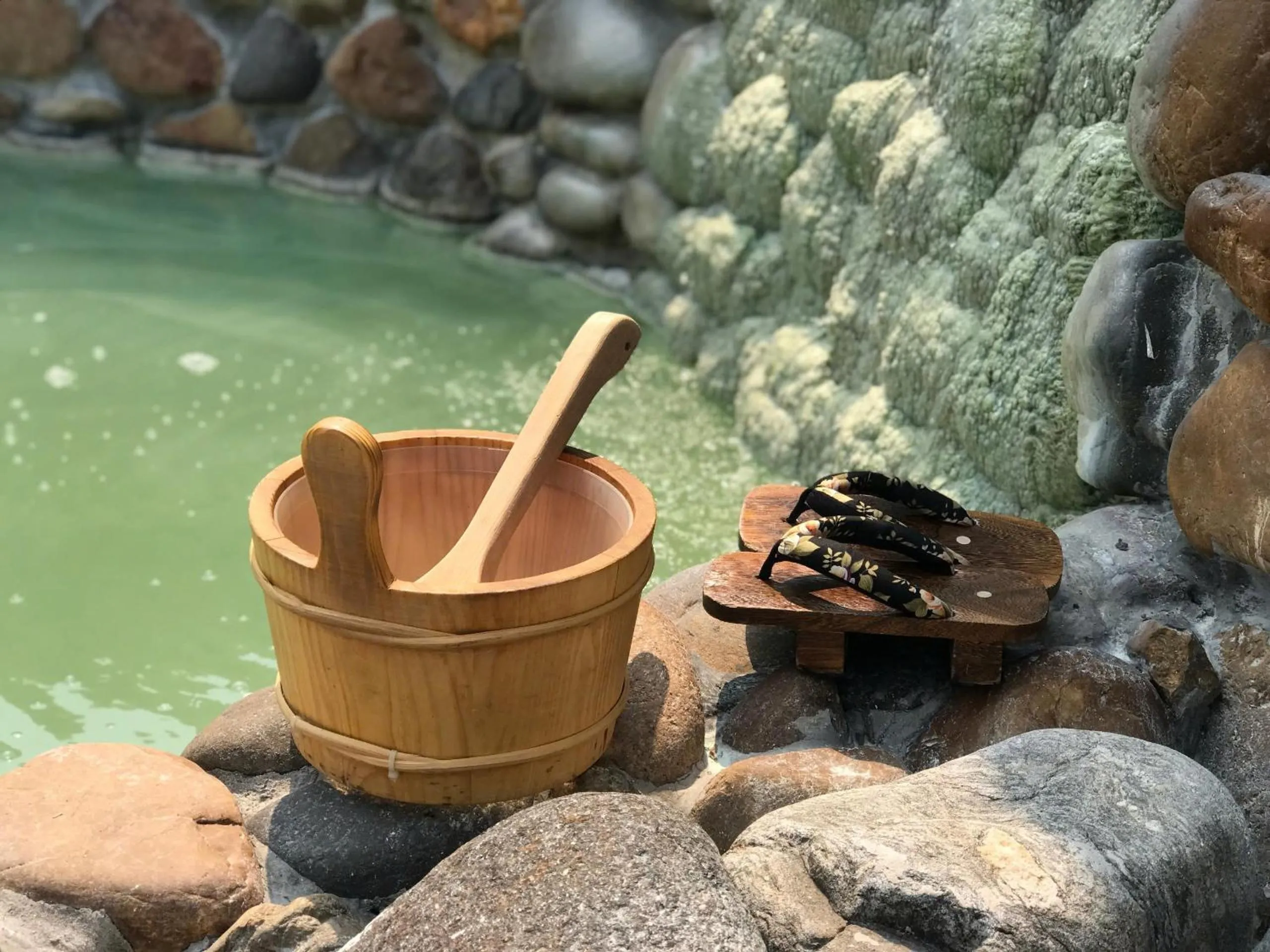 Open Air Bath in Kobi Onsen Resort Hue, Affiliated by Melia