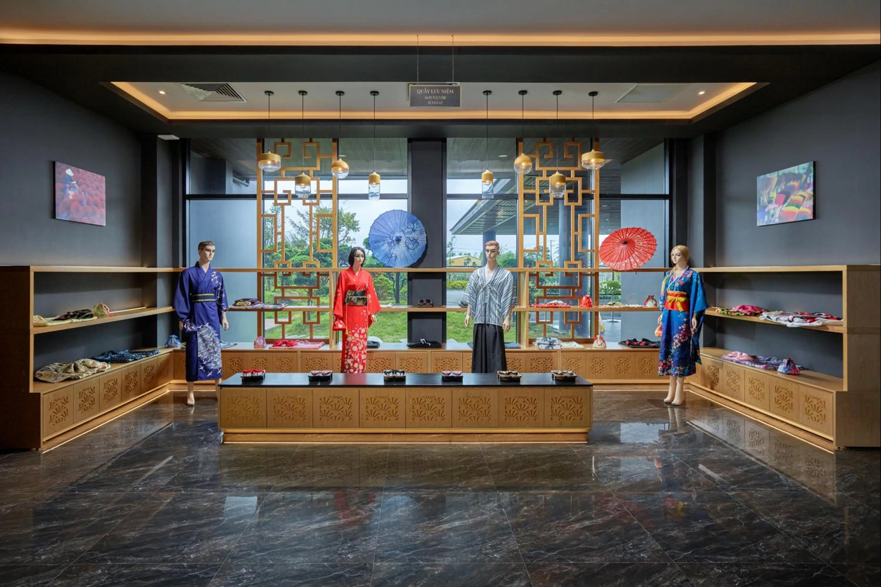 On-site shops in Kobi Onsen Resort Hue, Affiliated by Melia