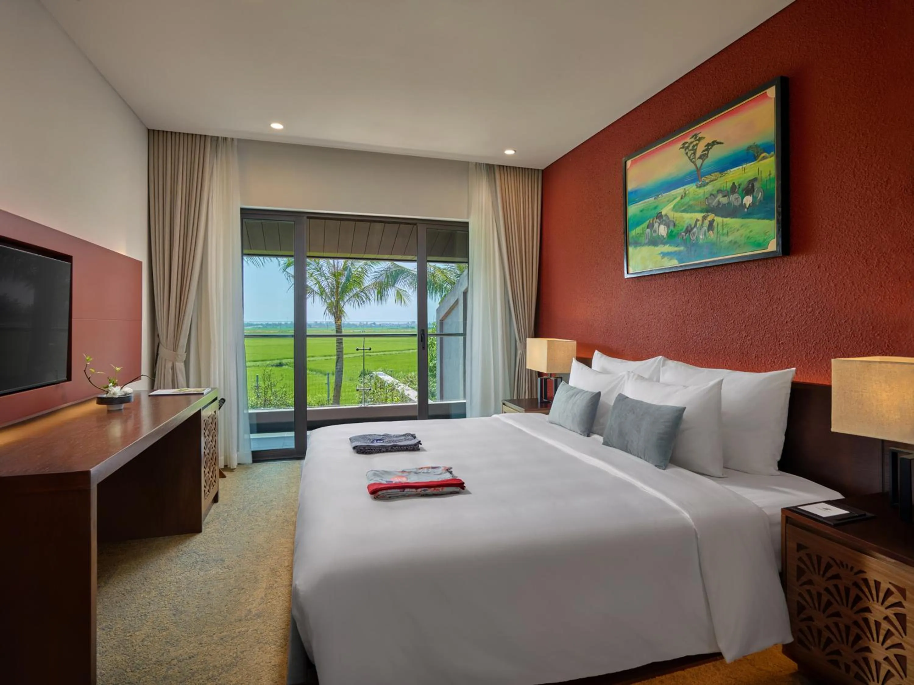 Communal lounge/ TV room, Bed in Kobi Onsen Resort Hue, Affiliated by Melia