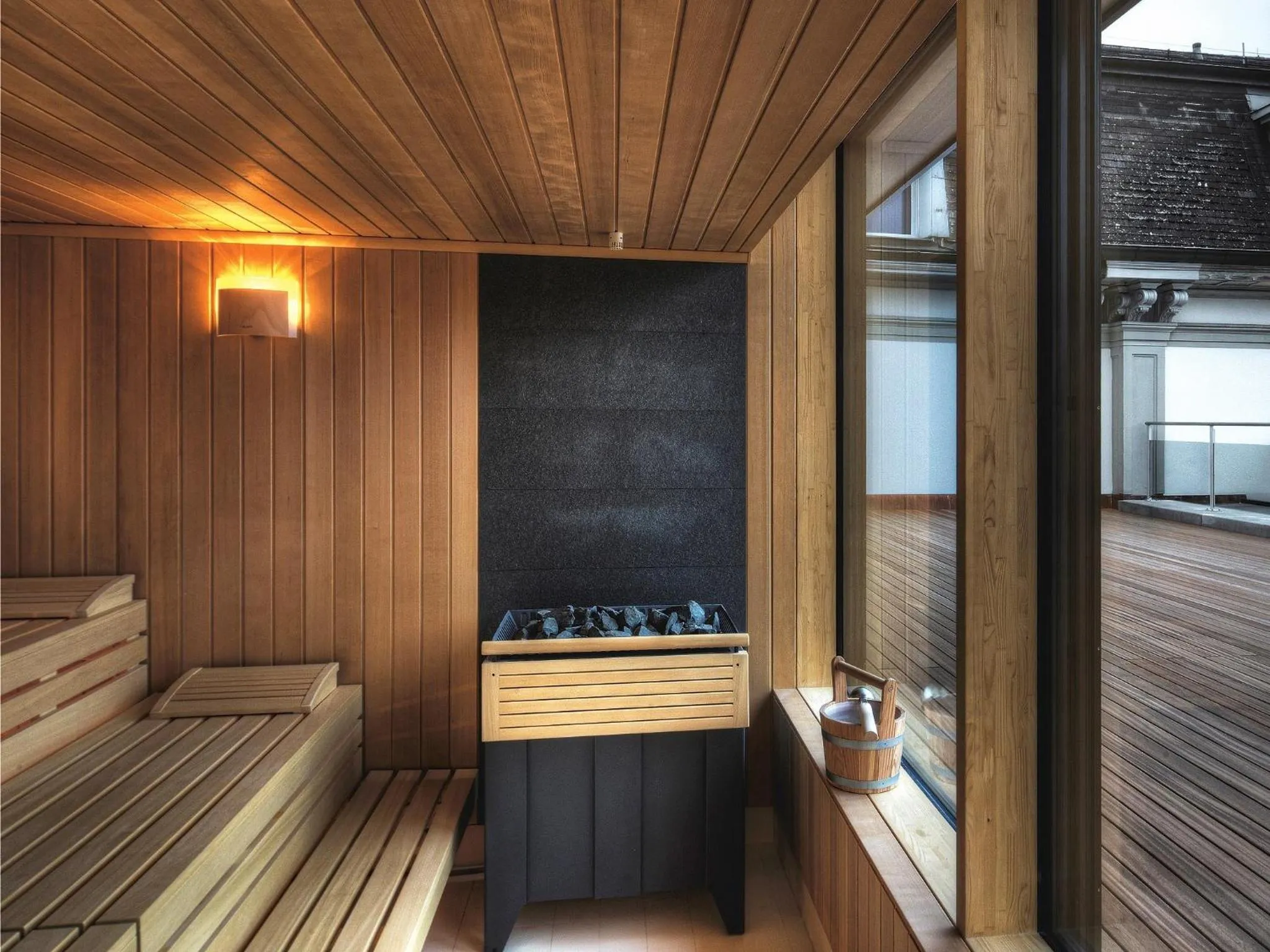 Sauna in Seehotel Waldstätterhof Swiss Quality