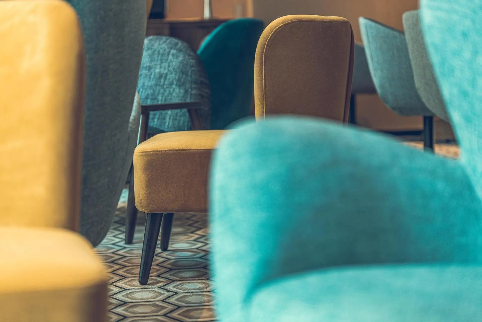 Living room in Hotel Bernina Geneva