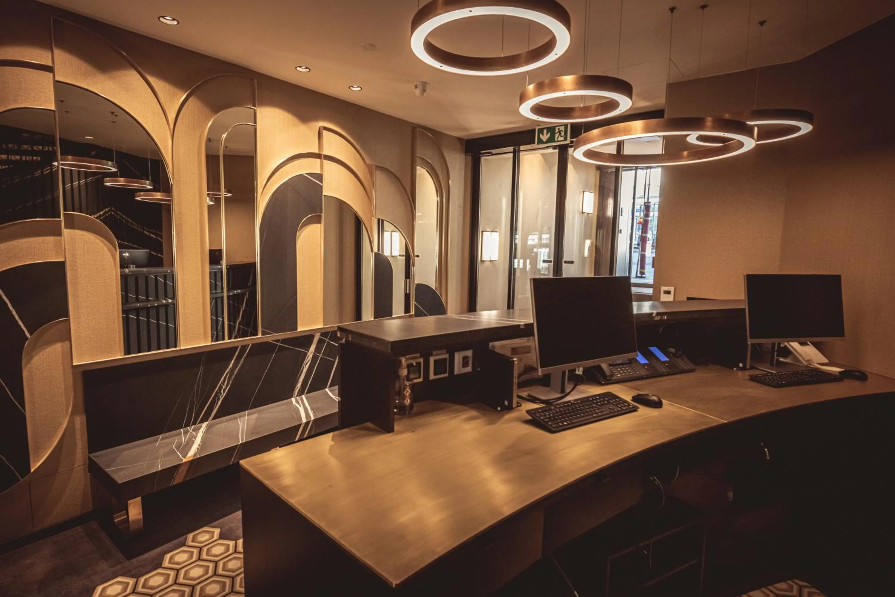 Lobby or reception in Hotel Bernina Geneva