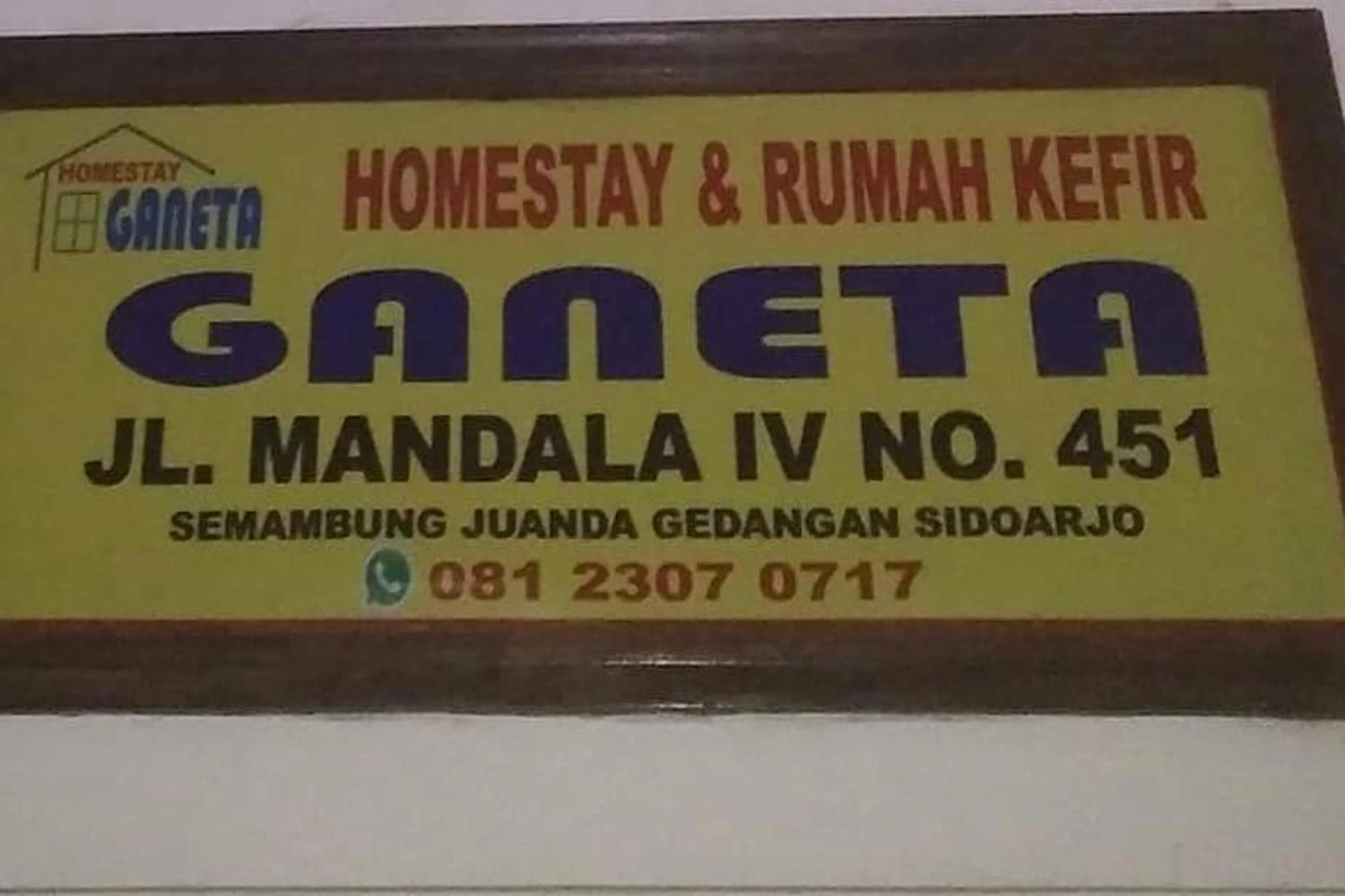 Property logo or sign in Ganeta Homestay Syariah