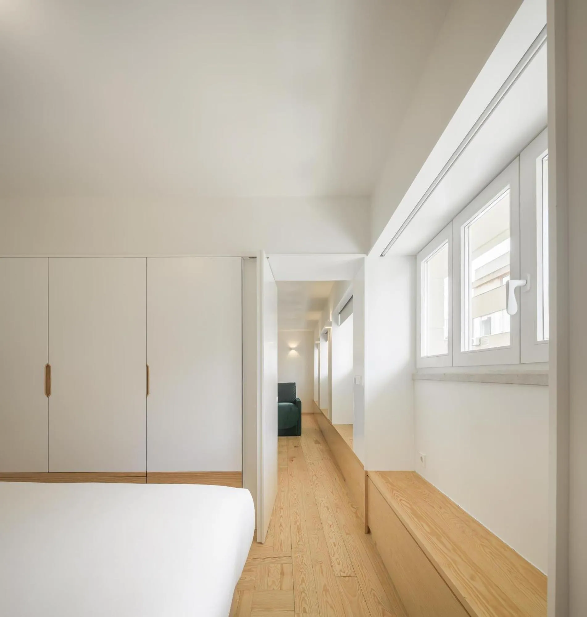 Bedroom, Bed in Lisbon Serviced Apartments - Principe Real