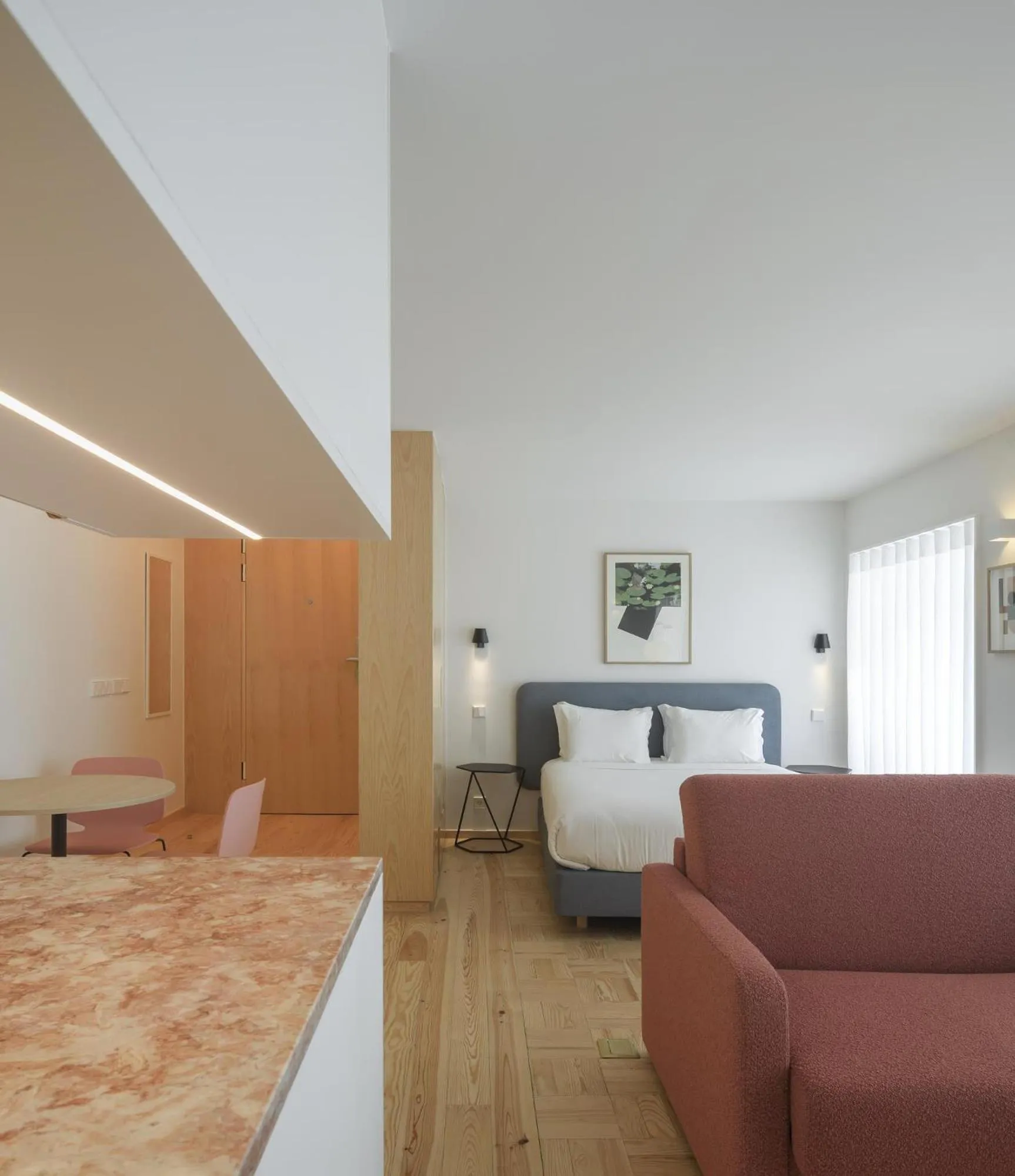 Bedroom, Bed in Lisbon Serviced Apartments - Principe Real