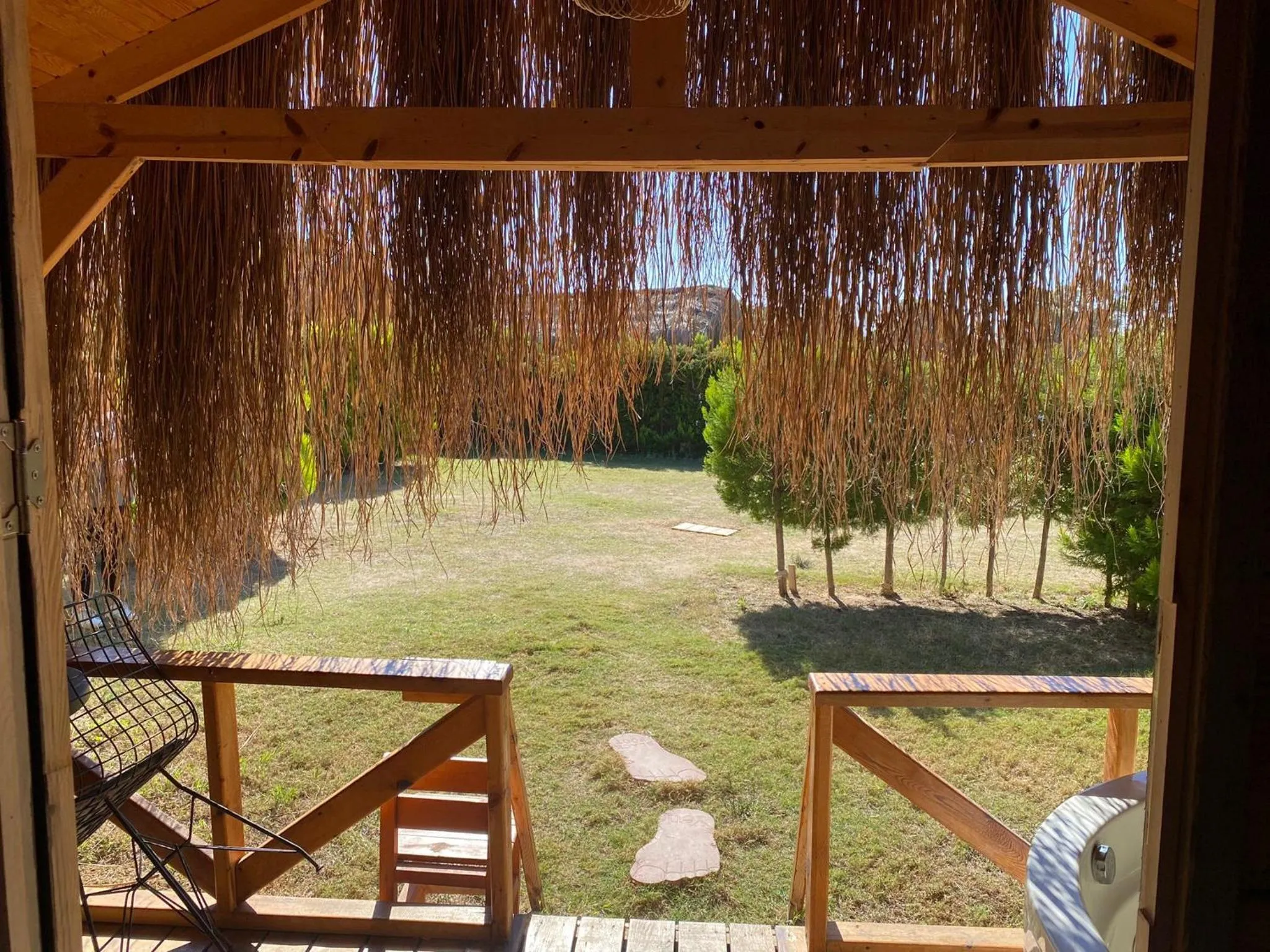 Garden in Green Pine Bungalows & Beach Luxury Concept