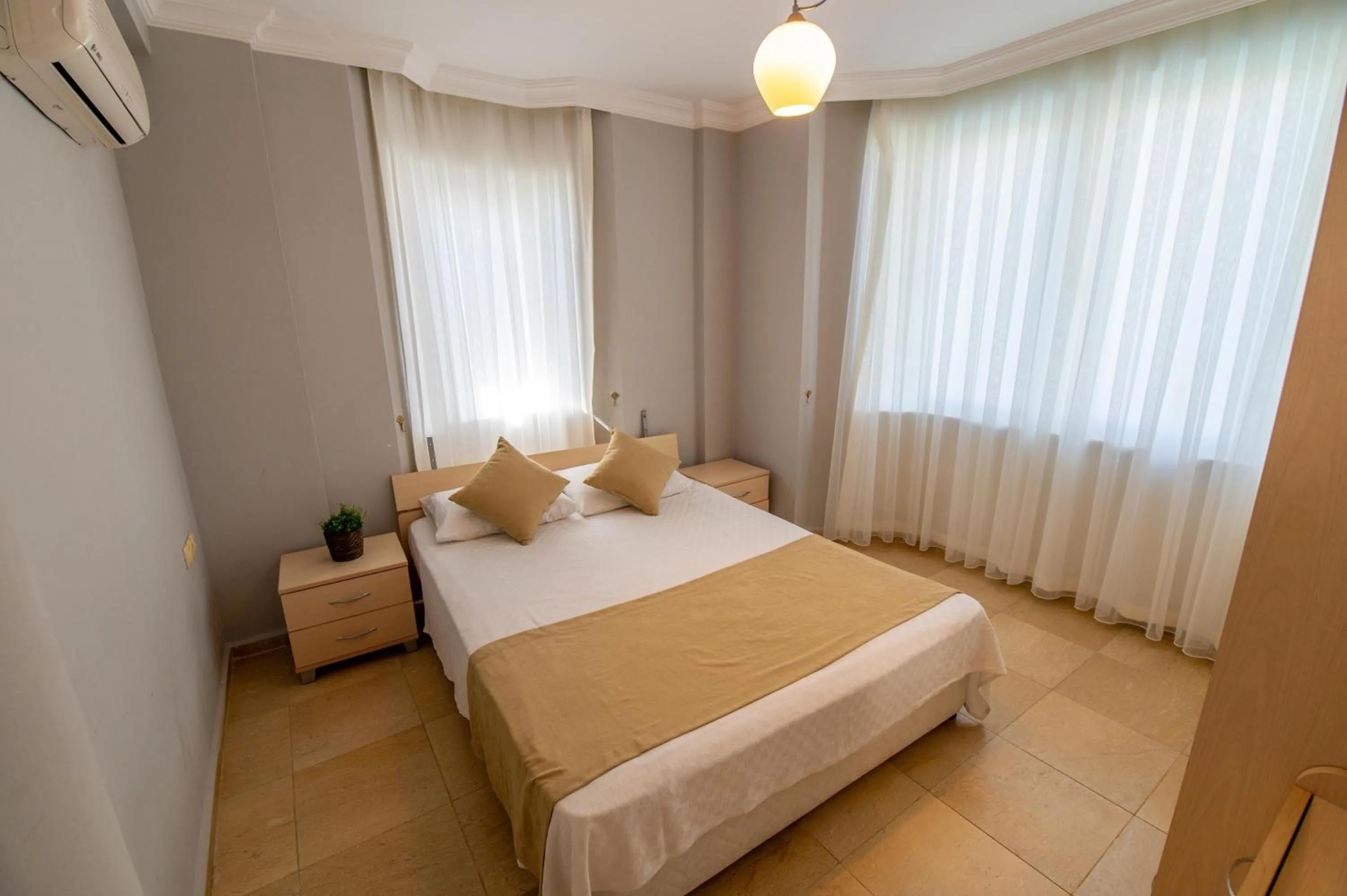 Bed in Sunset Beach Resort Aqua Lettings