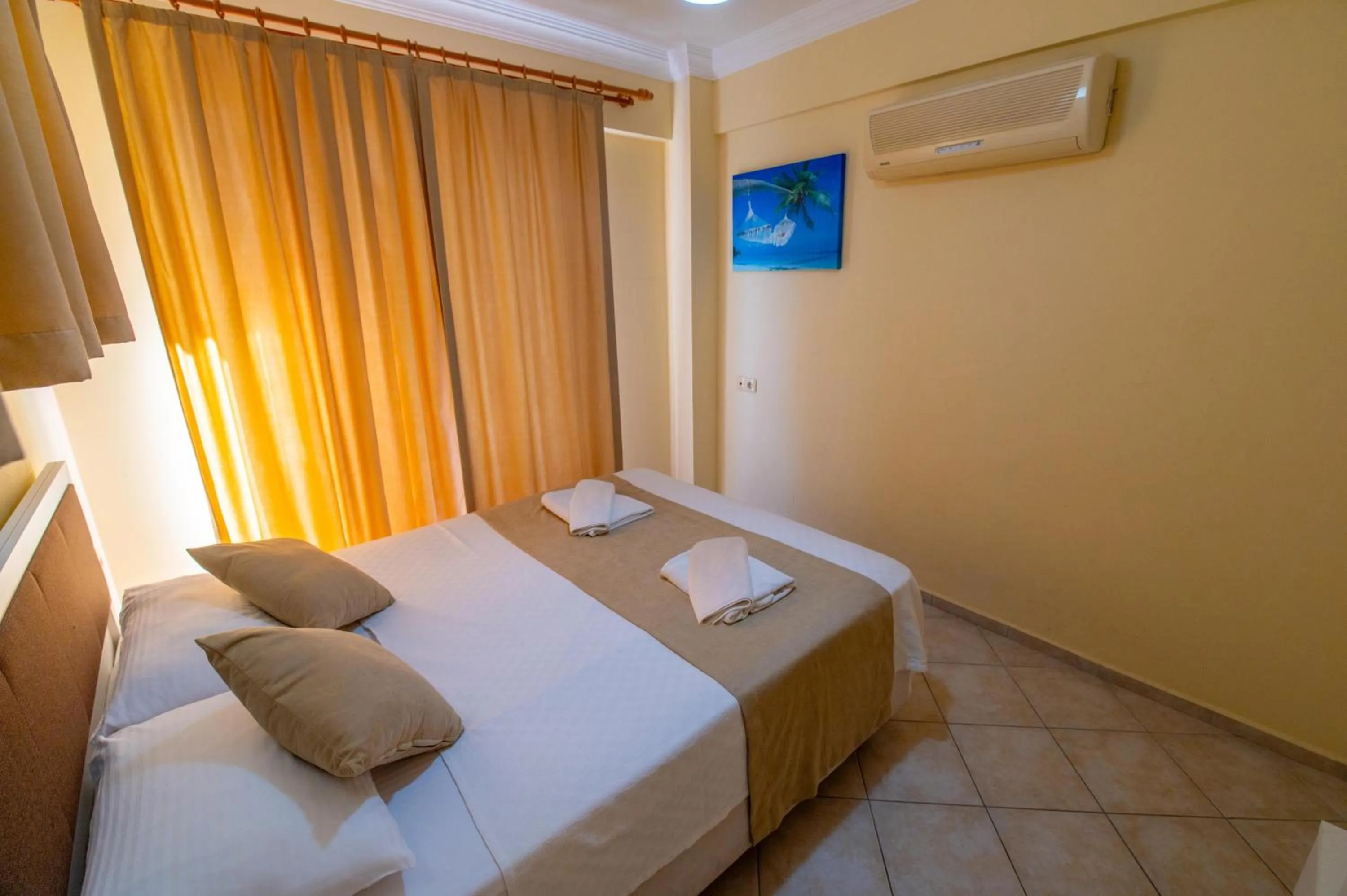 Bed in Sunset Beach Resort Aqua Lettings