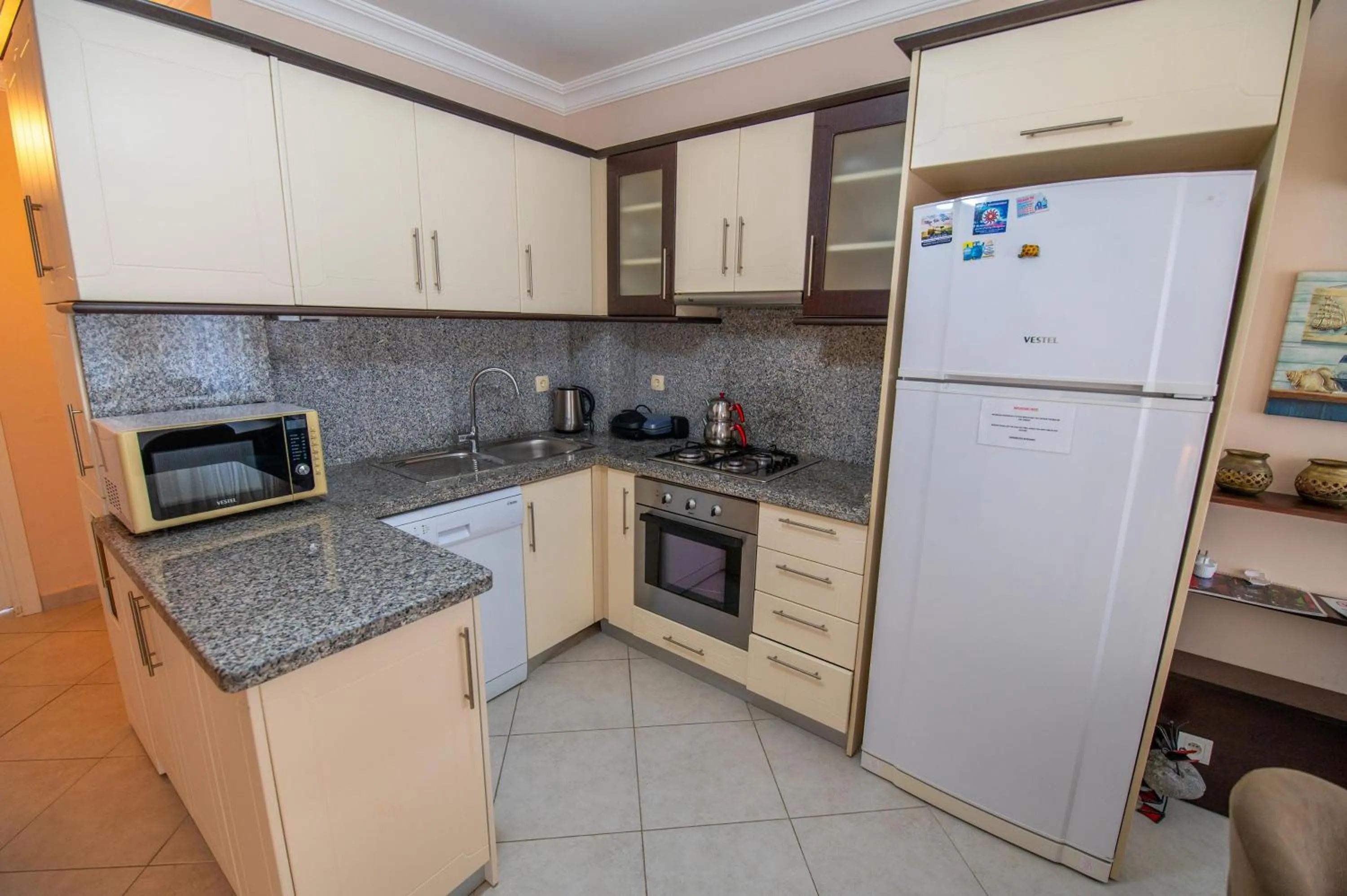 Kitchen or kitchenette in Sunset Beach Resort Aqua Lettings