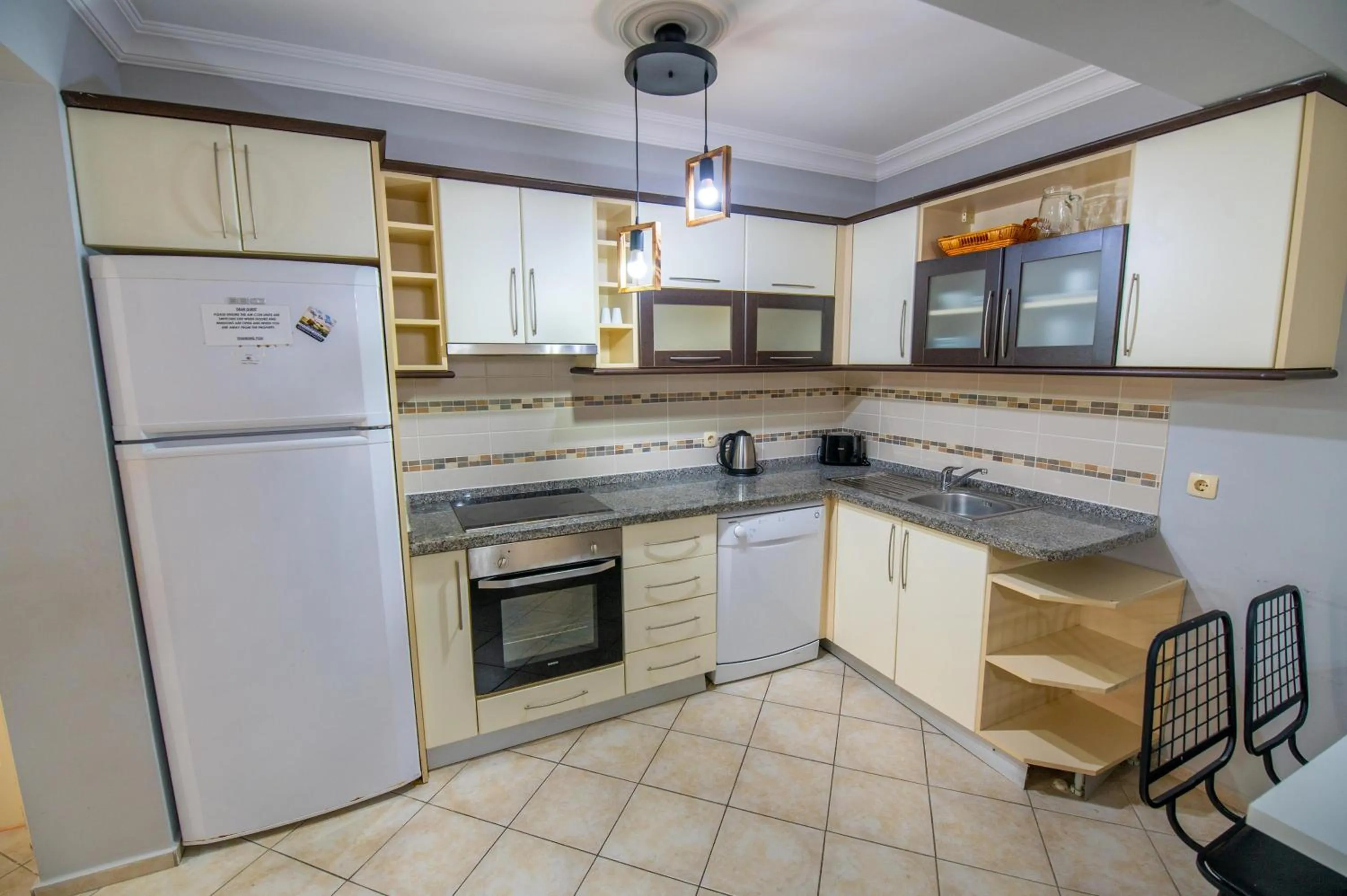 Kitchen or kitchenette in Sunset Beach Resort Aqua Lettings