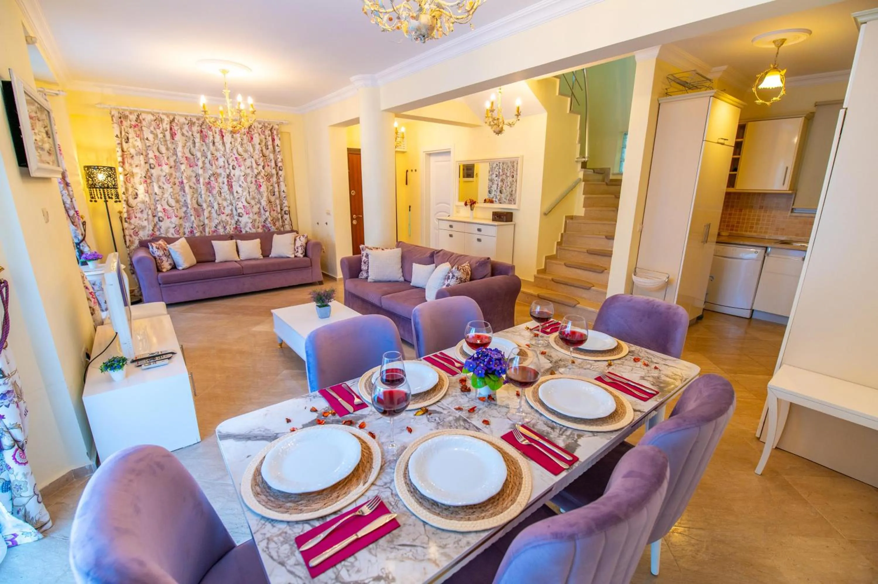 Kitchen or kitchenette in Sunset Beach Resort Aqua Lettings