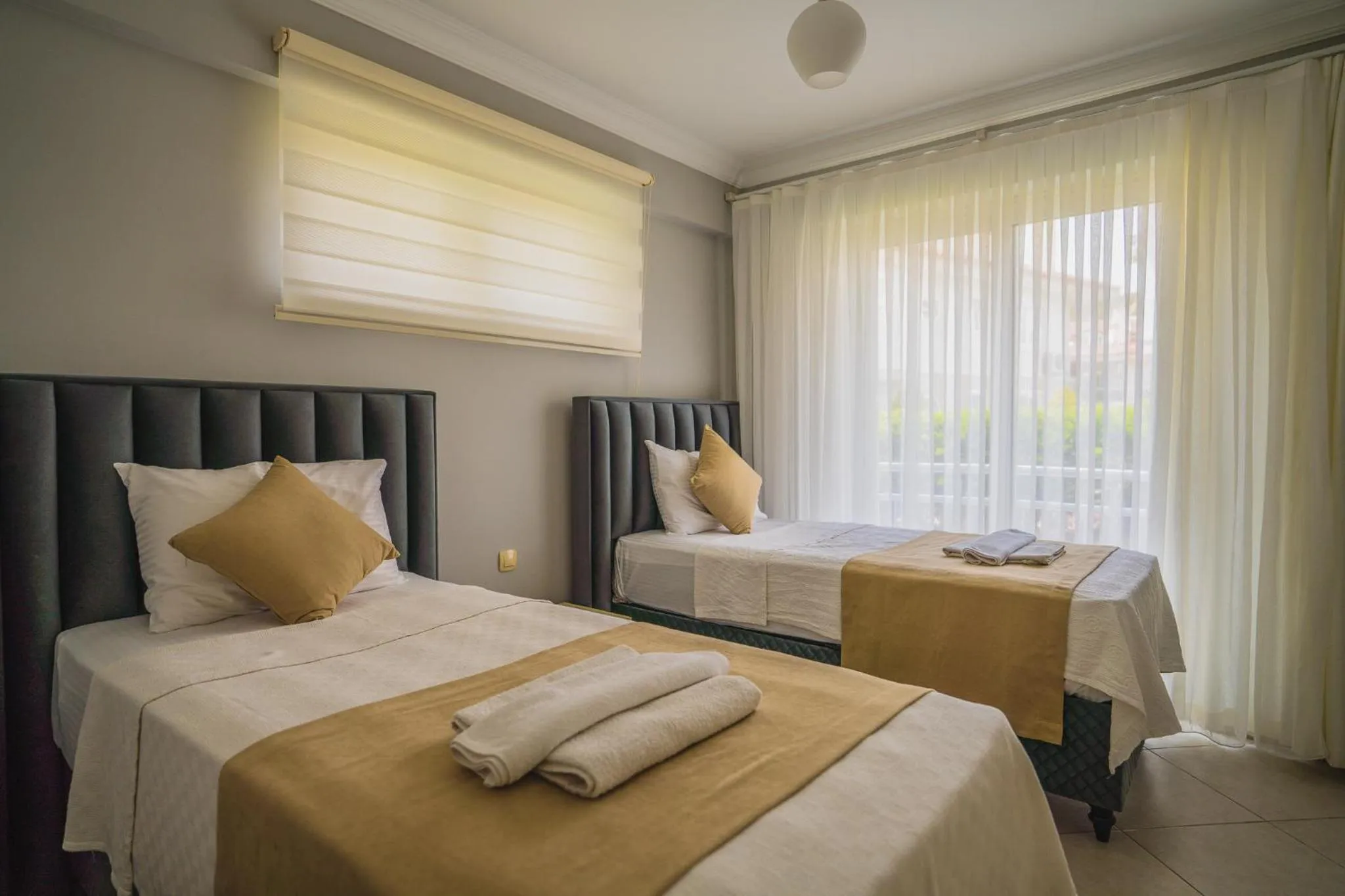 Bed in Sunset Beach Resort Aqua Lettings