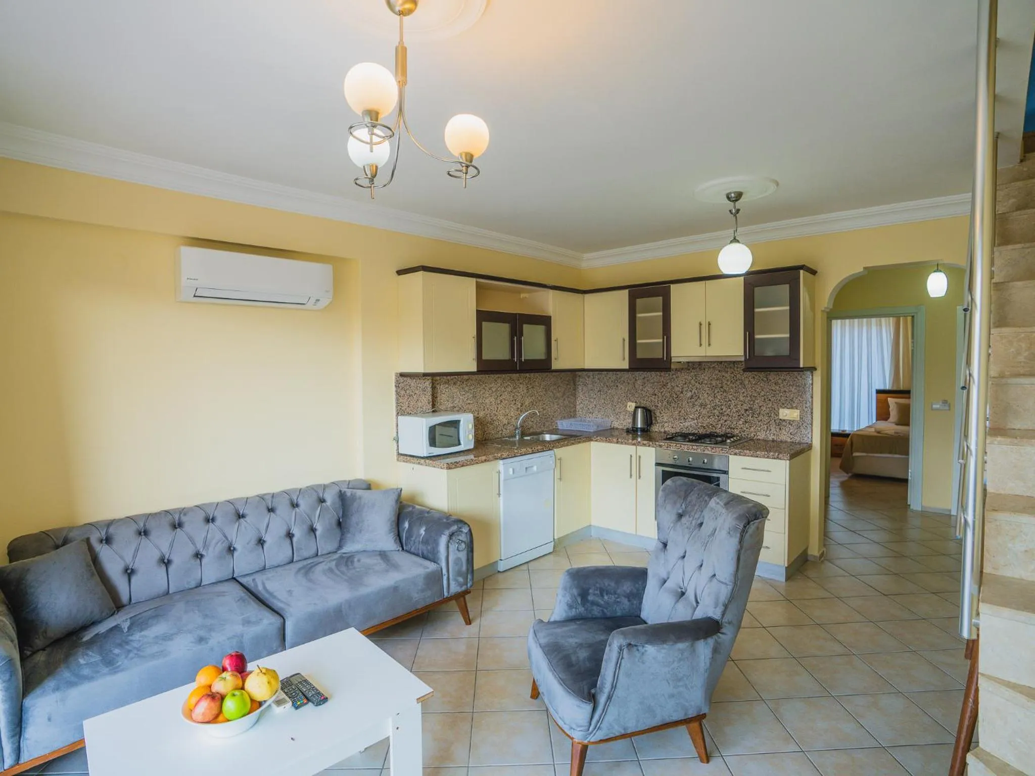 Kitchen or kitchenette in Sunset Beach Resort Aqua Lettings