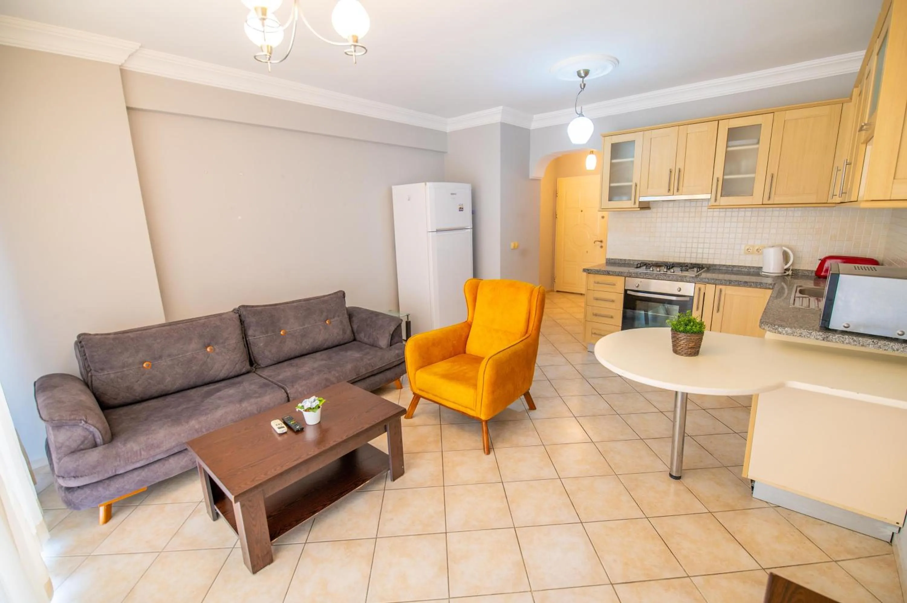 Kitchen or kitchenette in Sunset Beach Resort Aqua Lettings