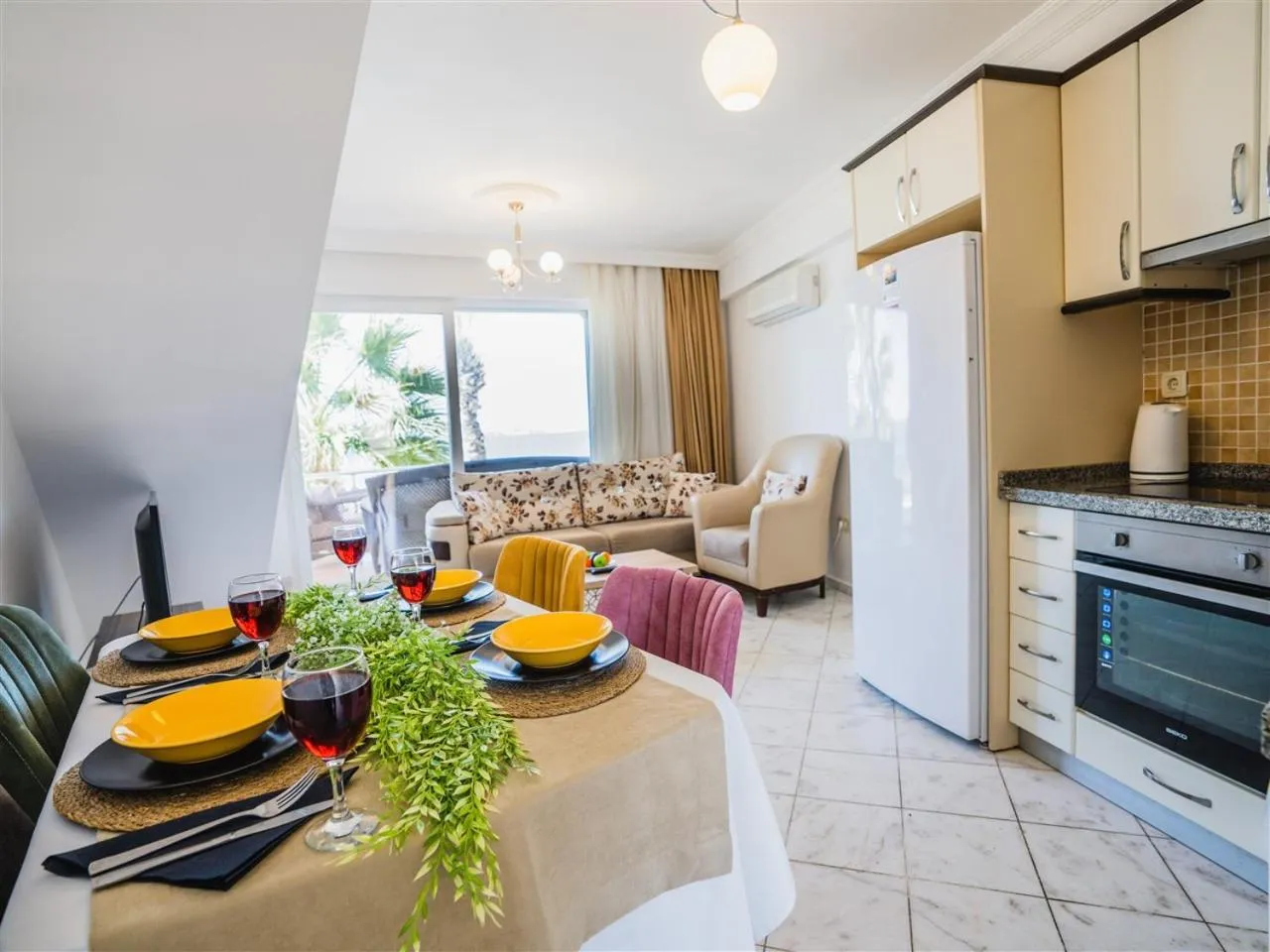 Living room in Sunset Beach Resort Aqua Lettings