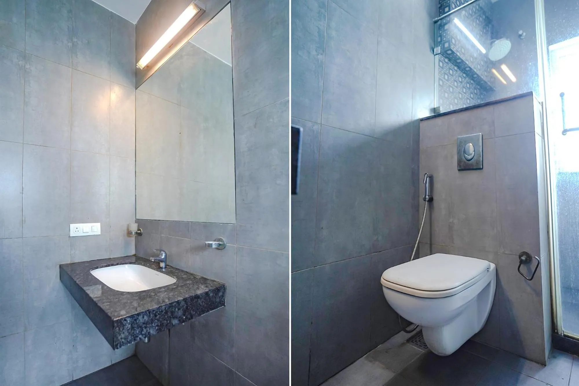 Bathroom in FabHotel Home Tree Service Apartment - Nr Anna Tower