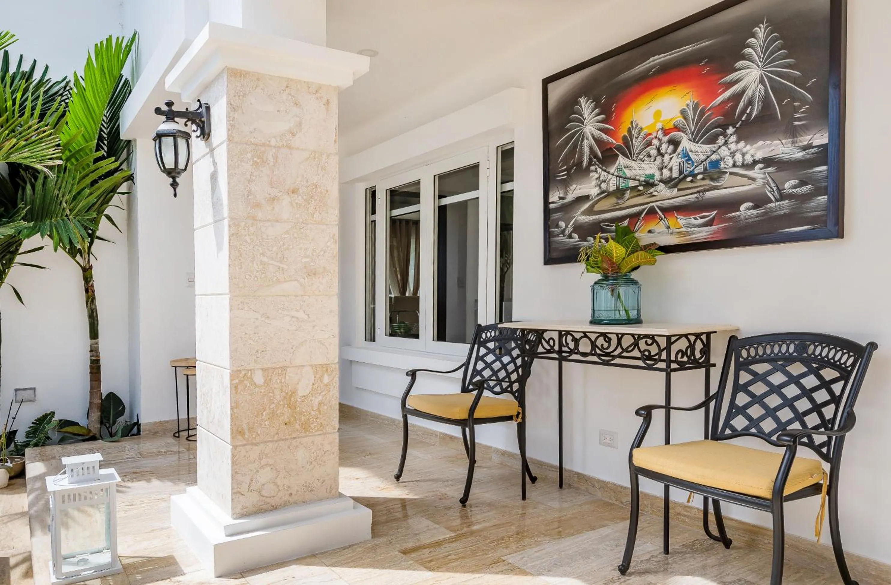 Patio in Amazing Private Villa with Chef and Maids