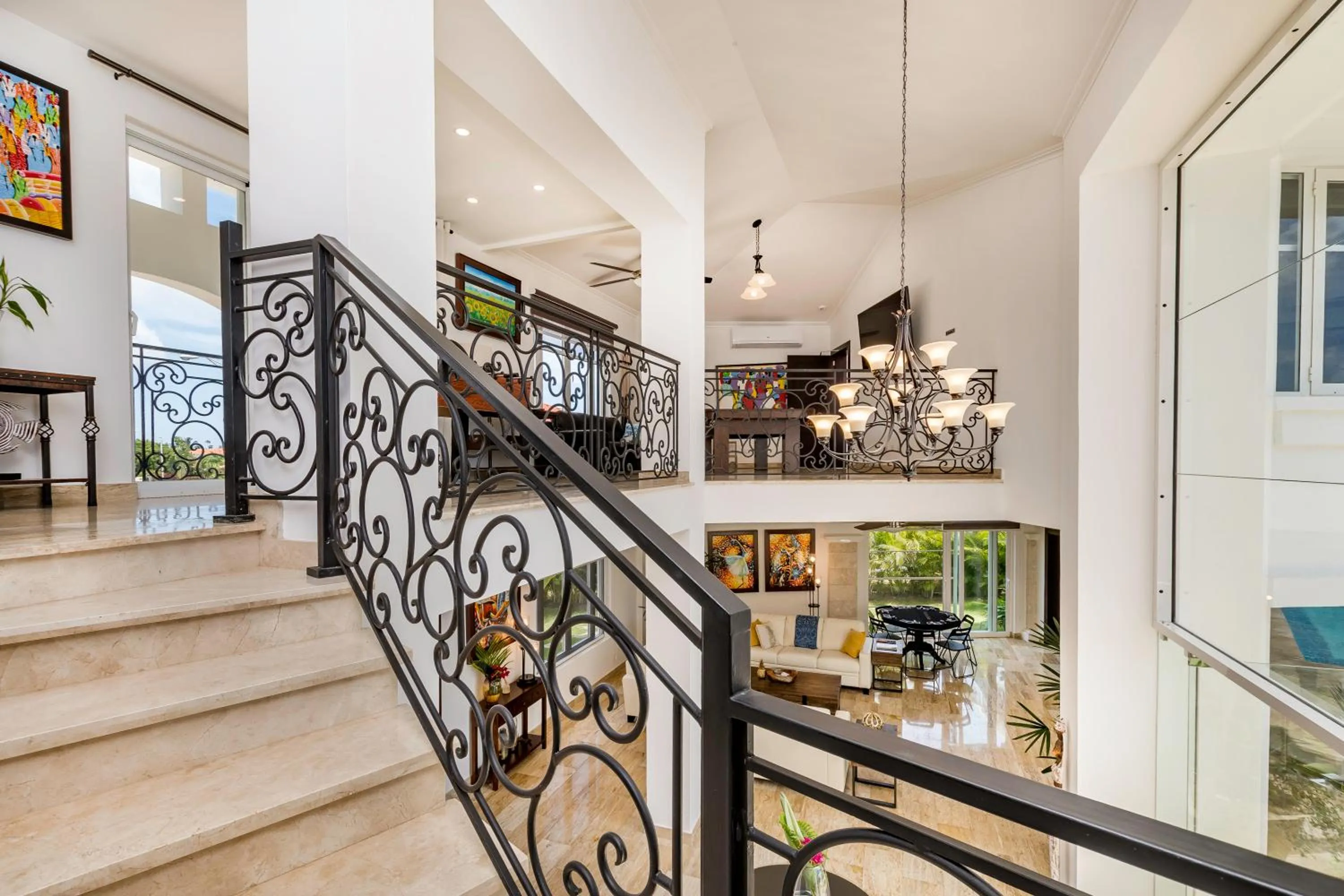 Living room in Amazing Private Villa with Chef and Maids