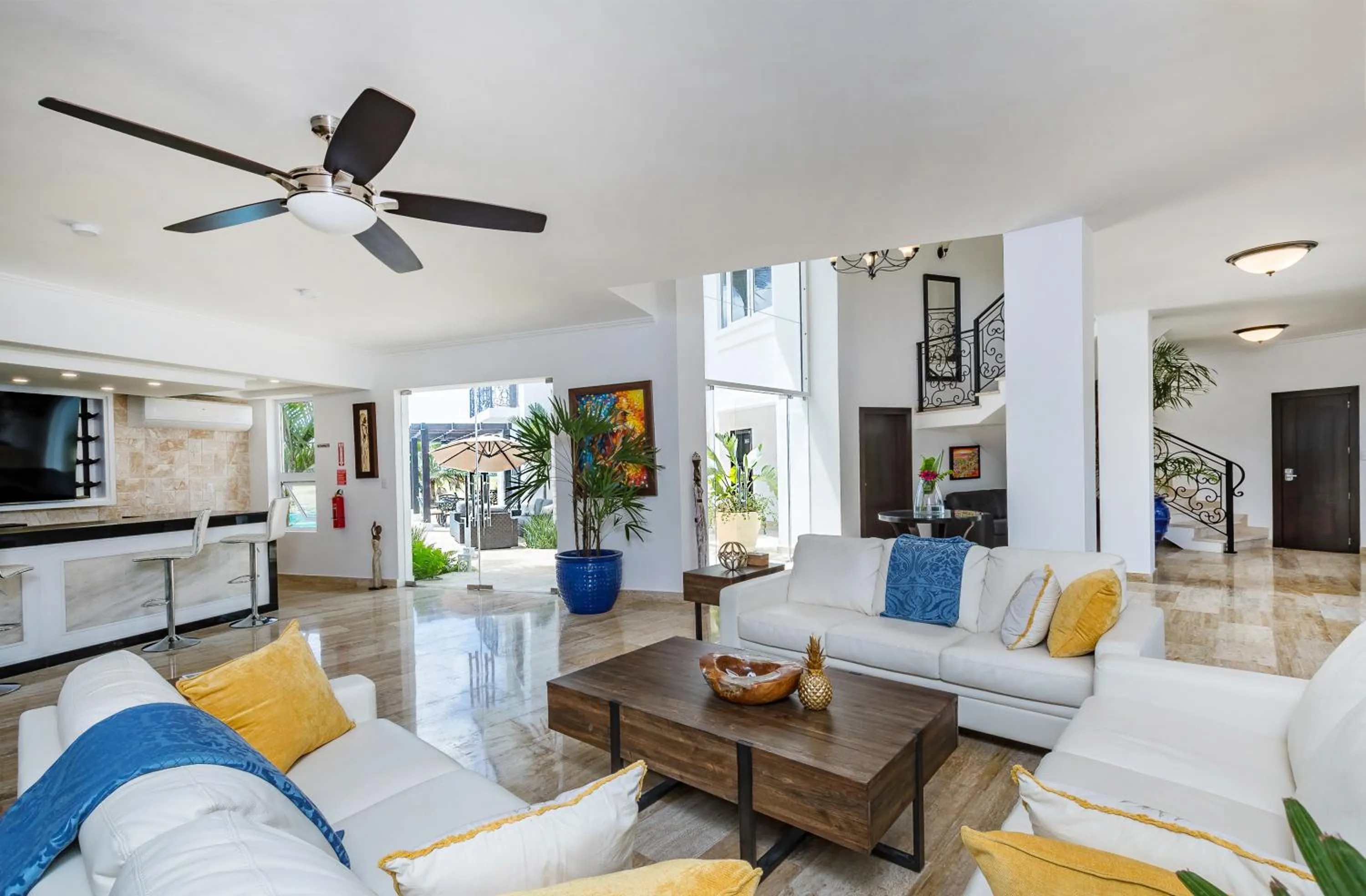 TV and multimedia in Amazing Private Villa with Chef and Maids