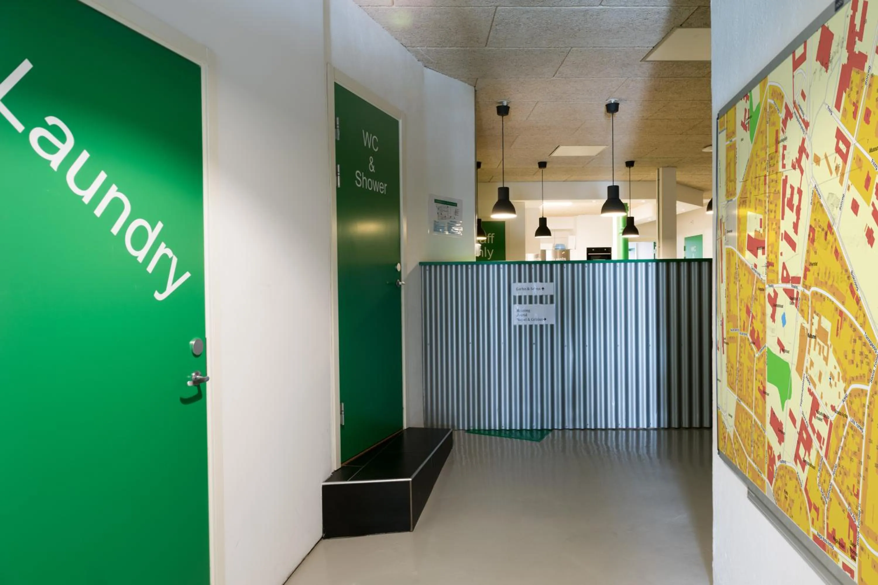 Communal lounge/ TV room in Winstrup Hostel