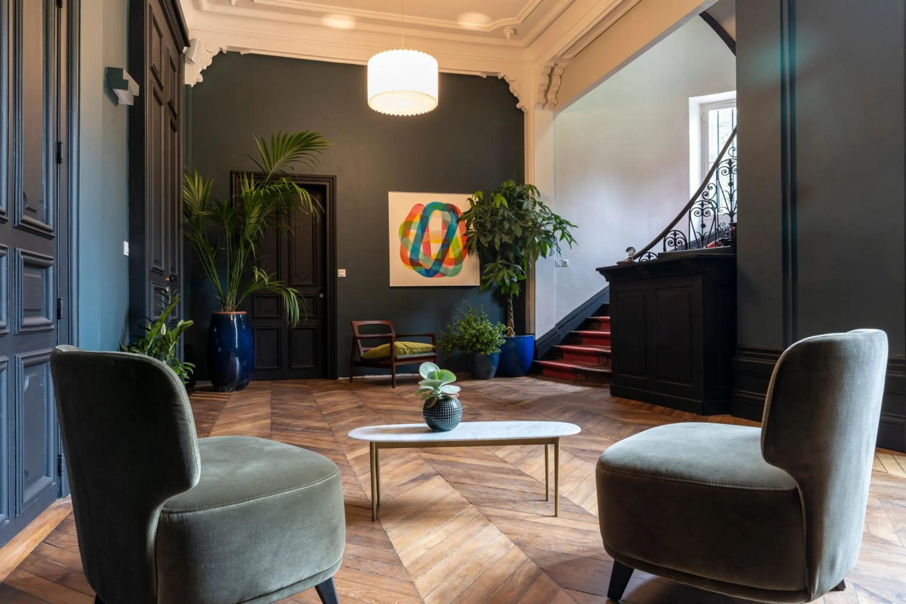 Lobby or reception in Le Château des Forges