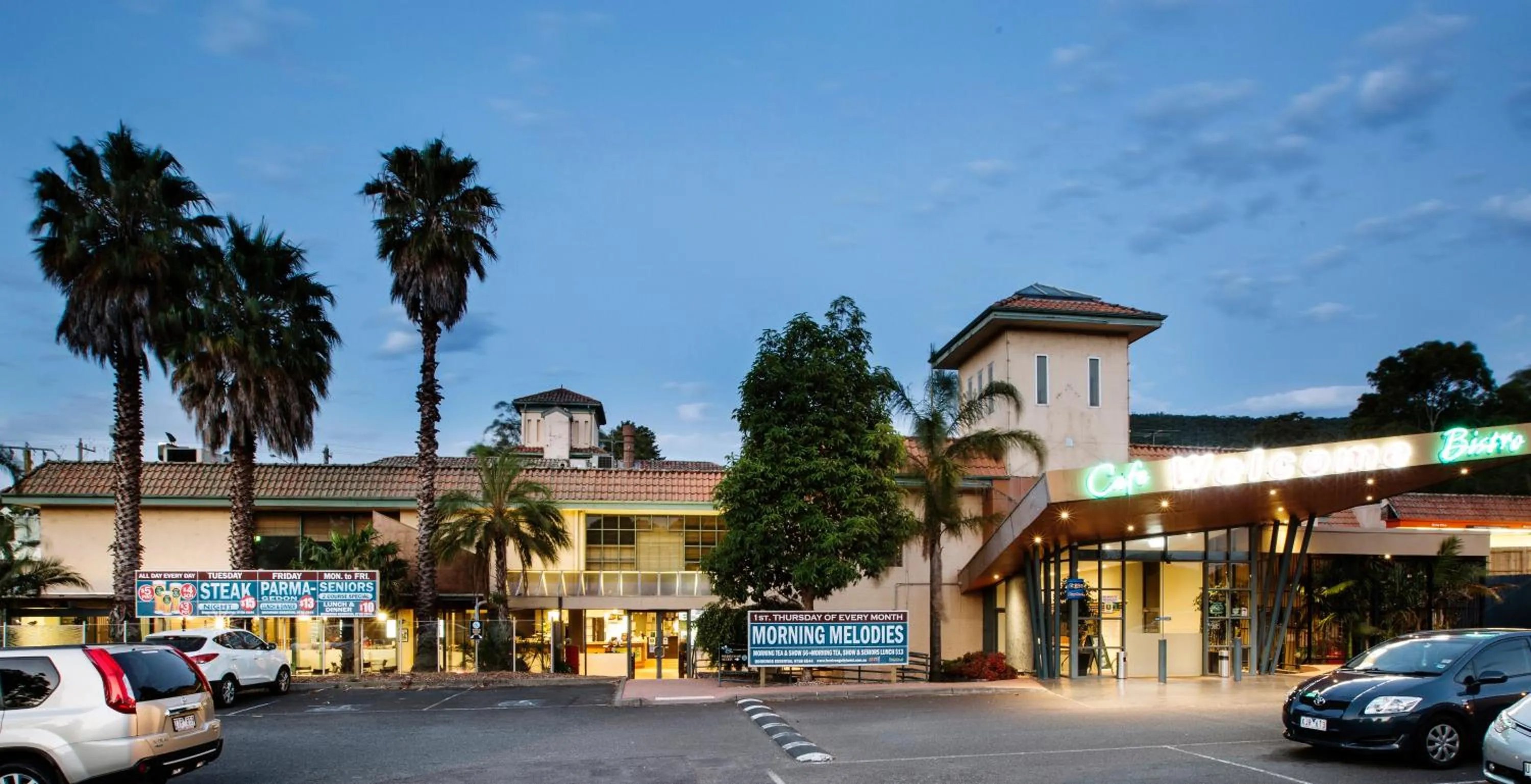 Facade/entrance in Nightcap at Ferntree Gully Hotel Motel