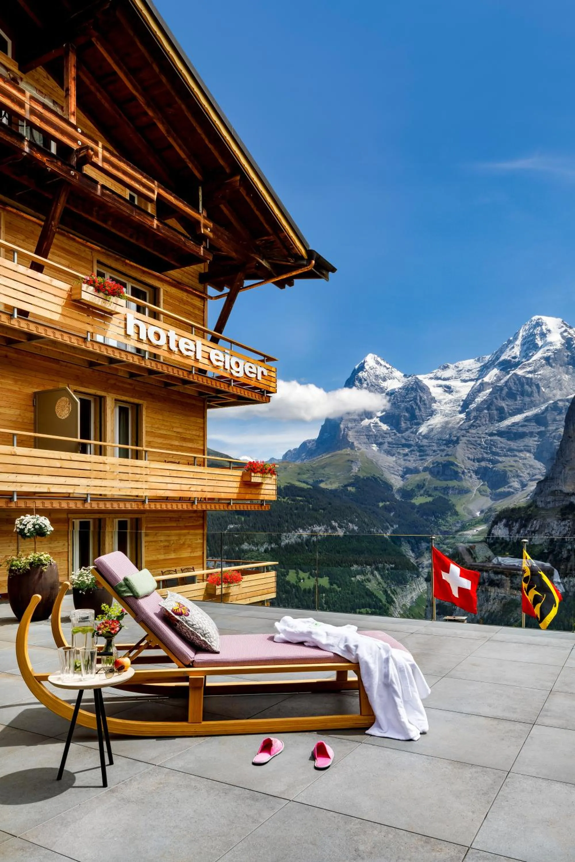 Balcony/Terrace in Eiger Mürren Swiss Quality Hotel