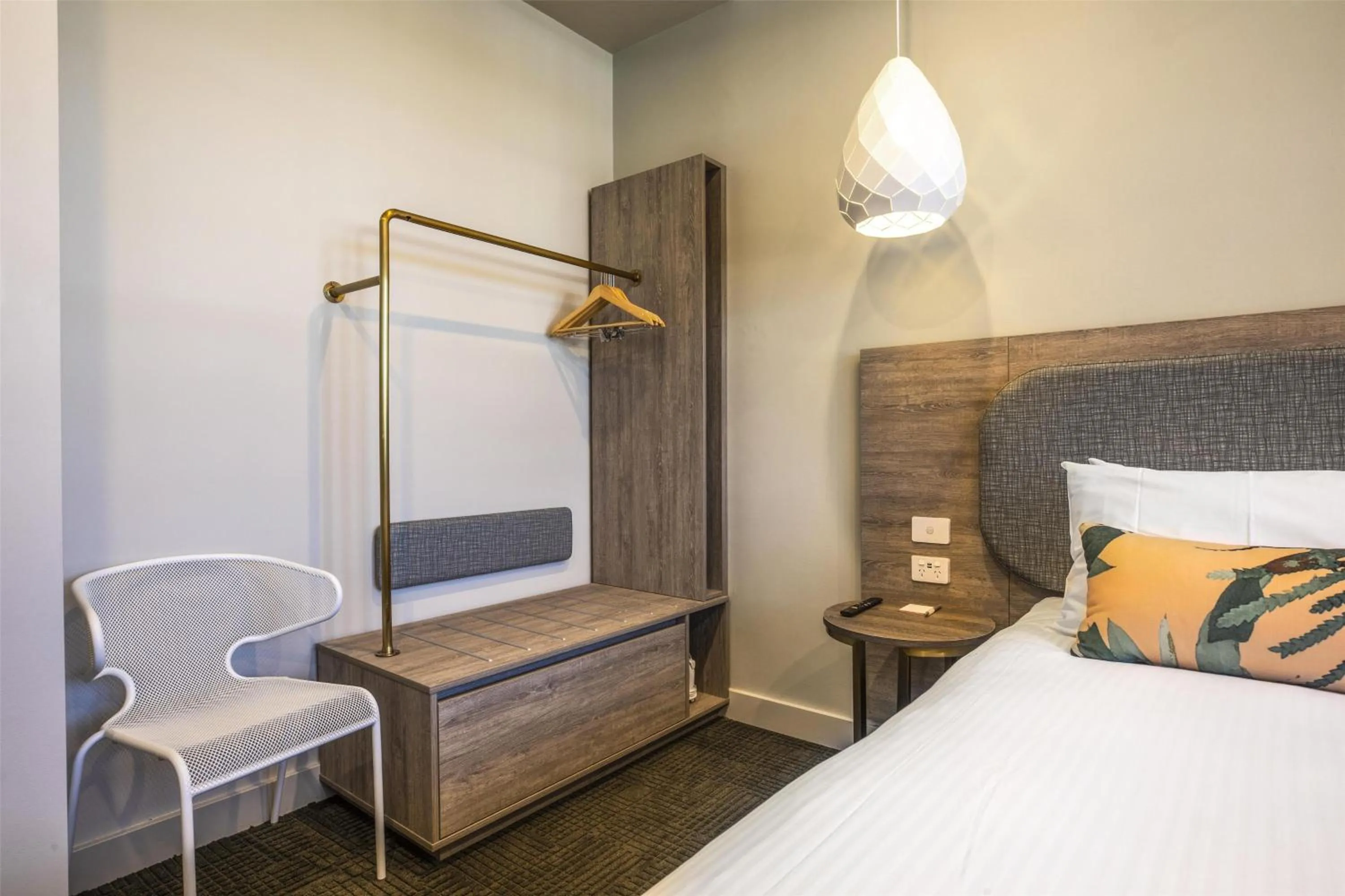 Bedroom, Bed in Nightcap at Sandbelt Hotel