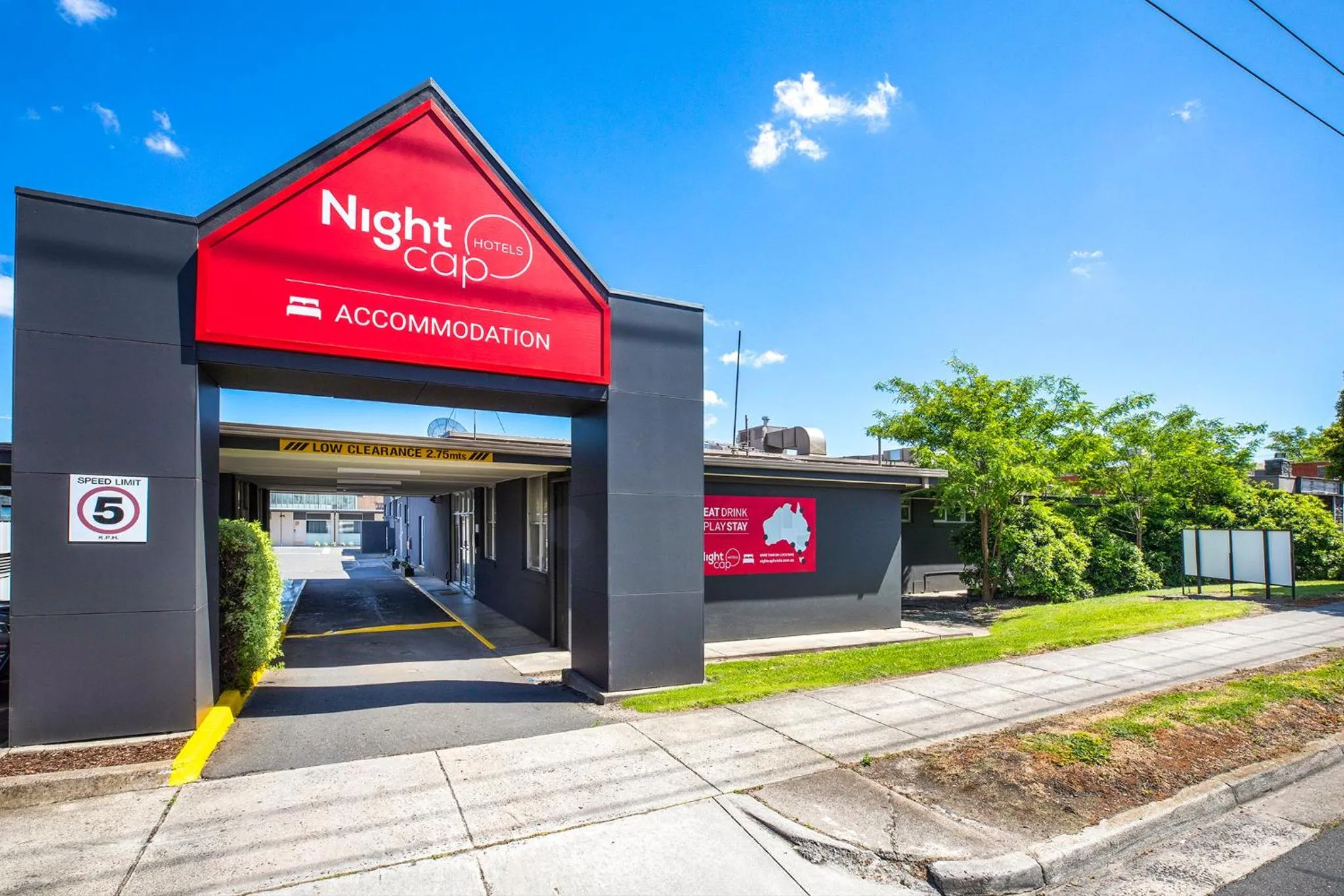 Property building in Nightcap at Sandbelt Hotel