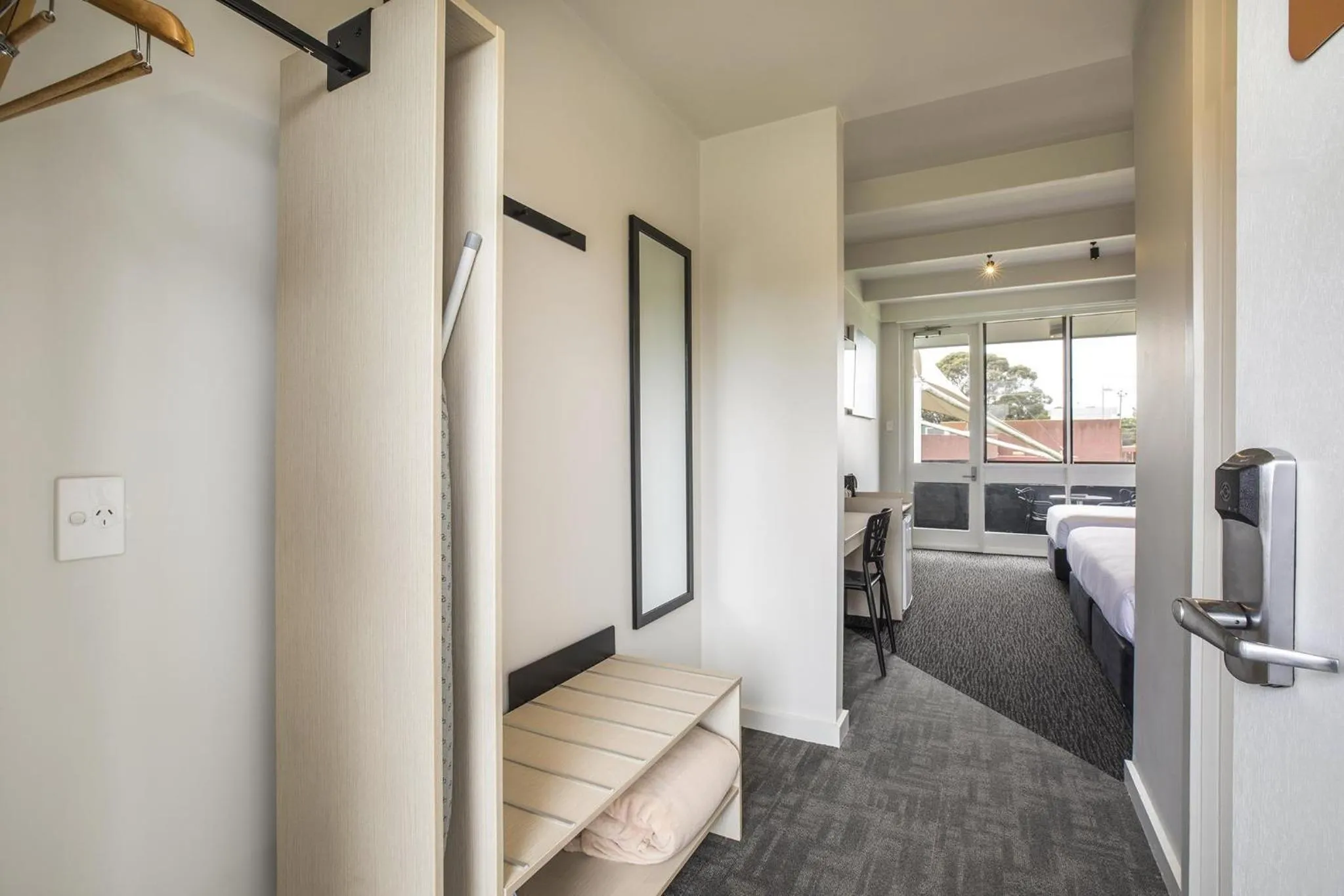 Bedroom, Bed in Nightcap at Seaford Hotel