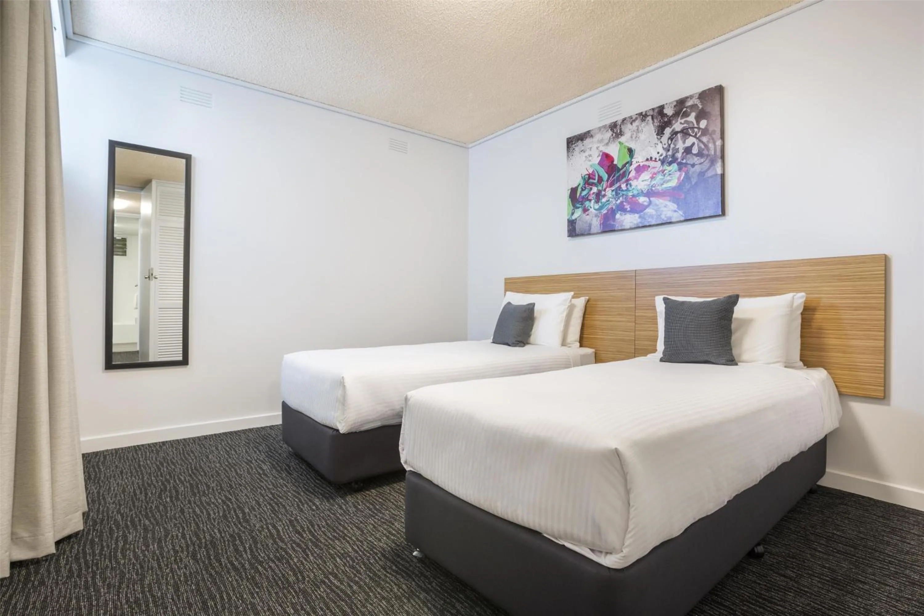 Bedroom, Bed in Nightcap at Waltzing Matilda Hotel