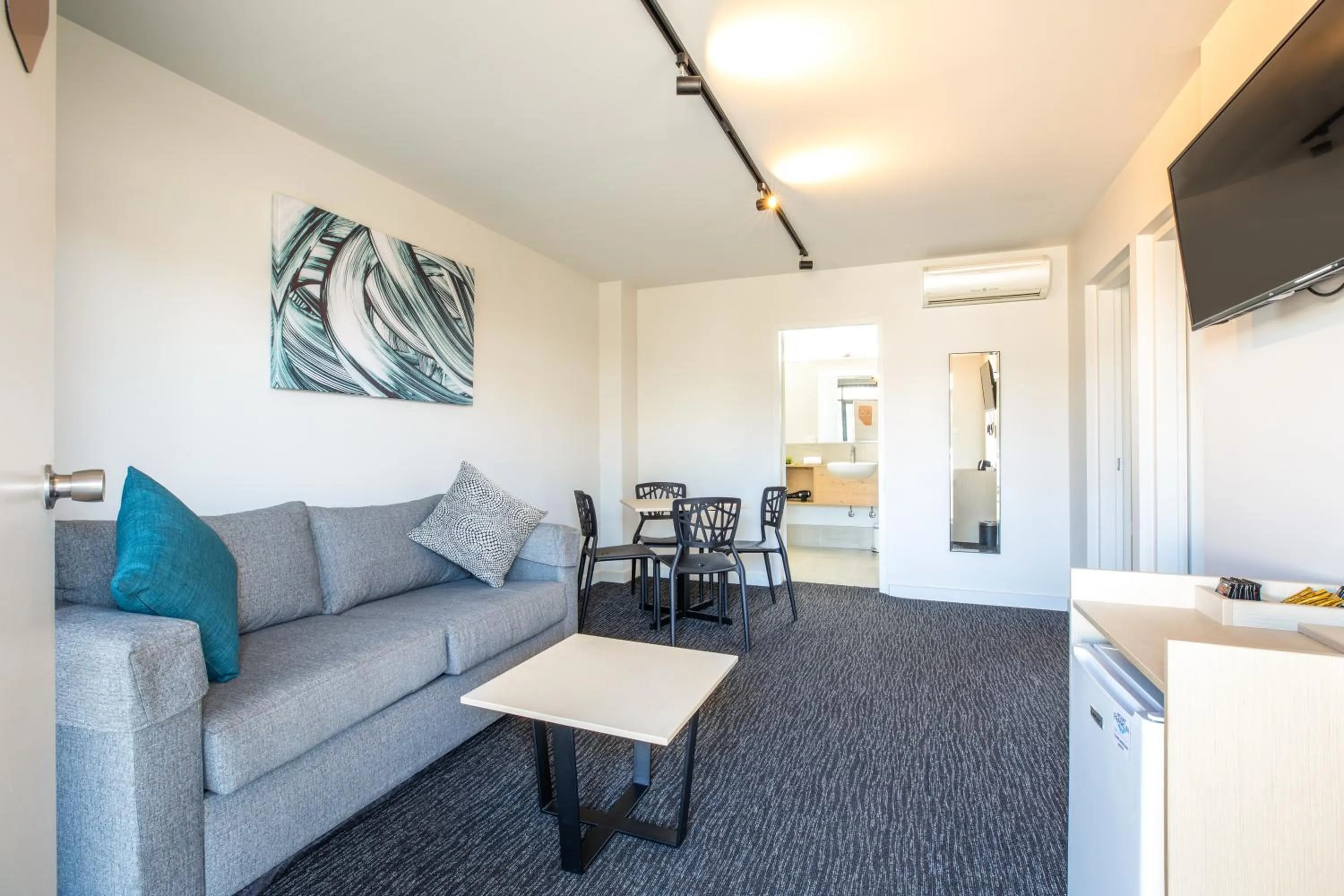 Living room in Nightcap at Westside Hotel