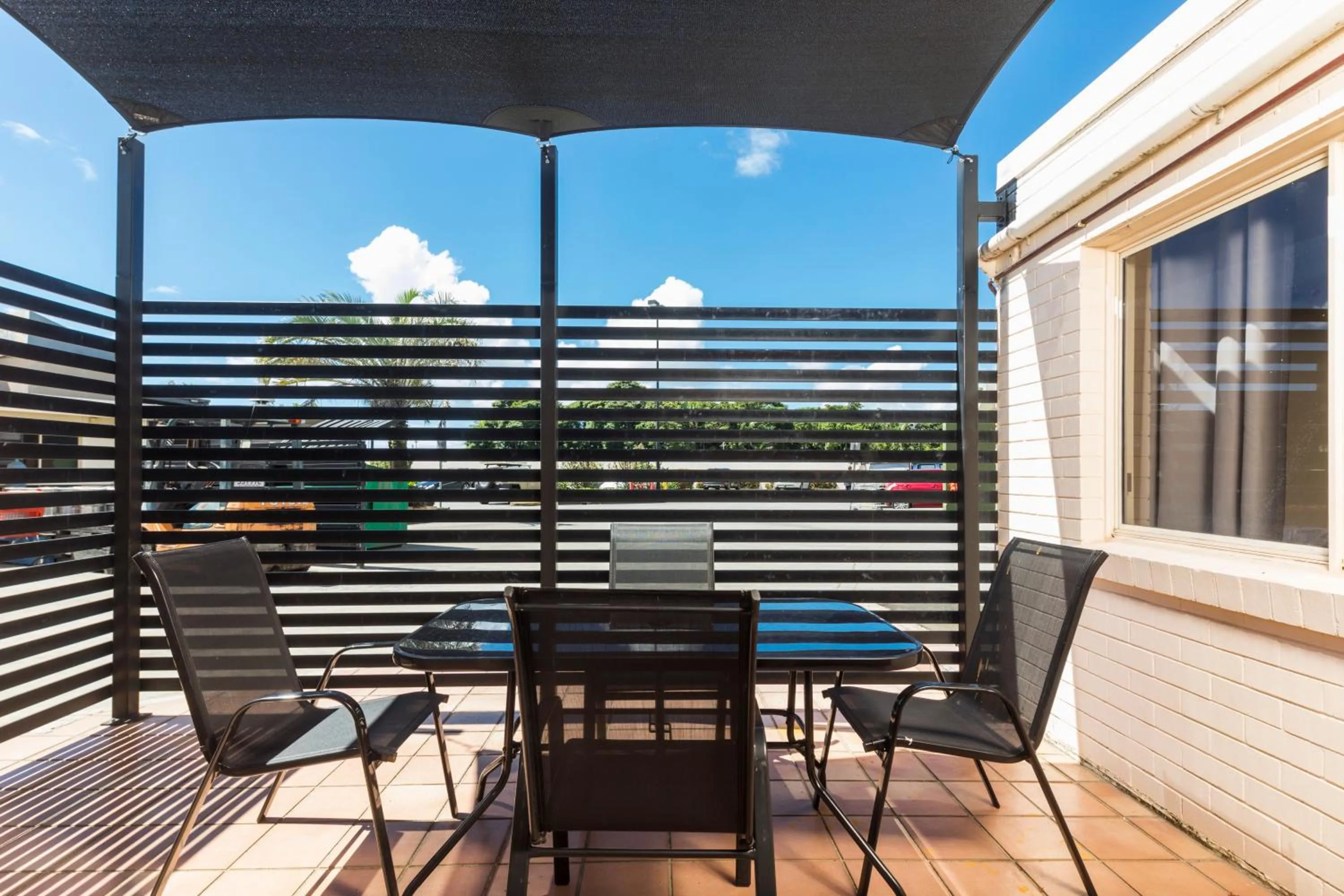Patio in Nightcap At Balaclava Hotel