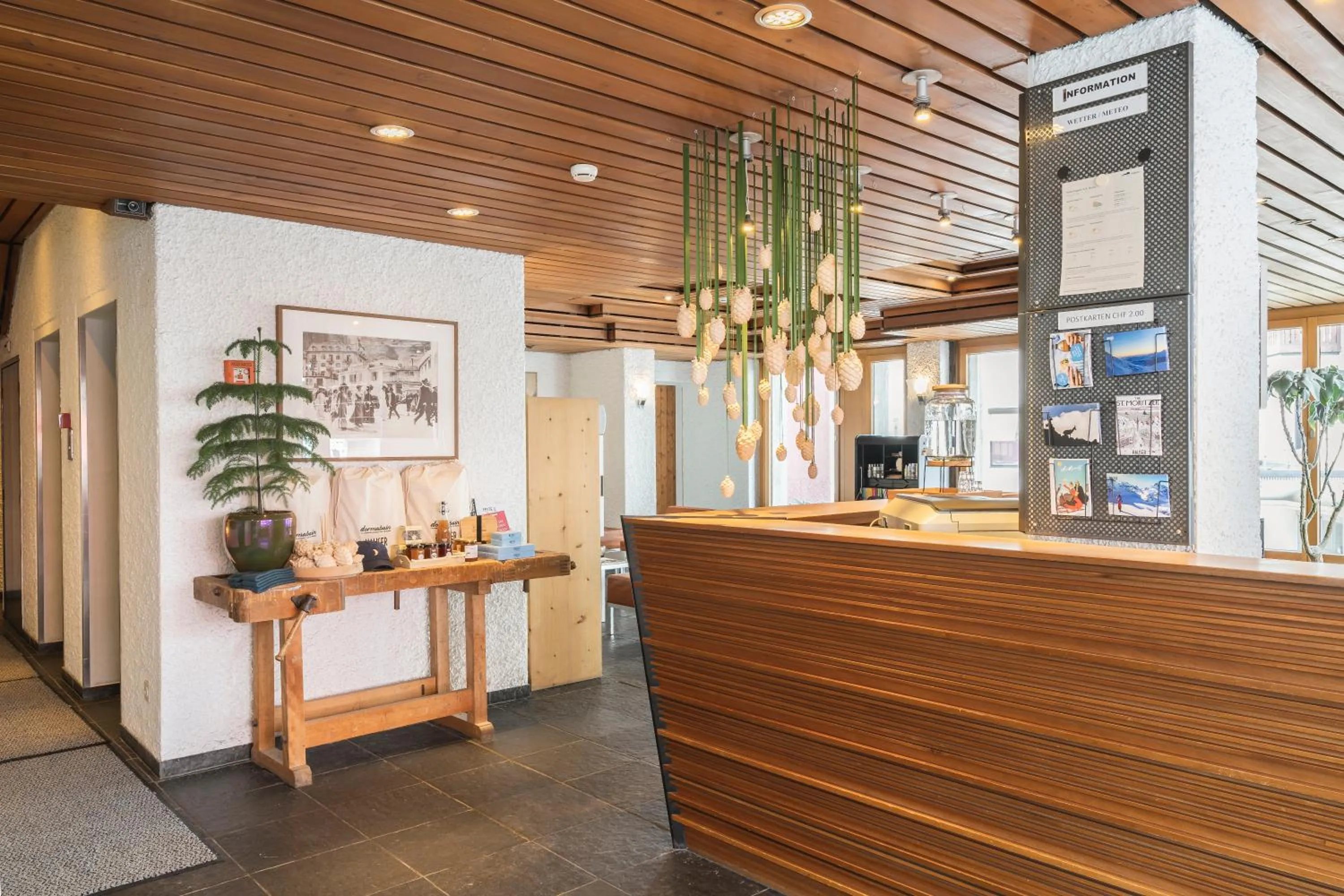 Lobby or reception in Hauser Hotel St. Moritz
