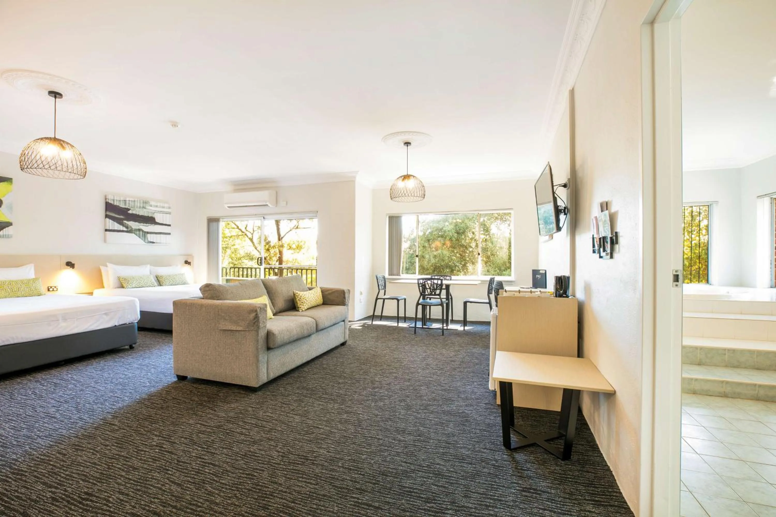 Bedroom, Bed in Nightcap at Blue Cattle Dog Hotel