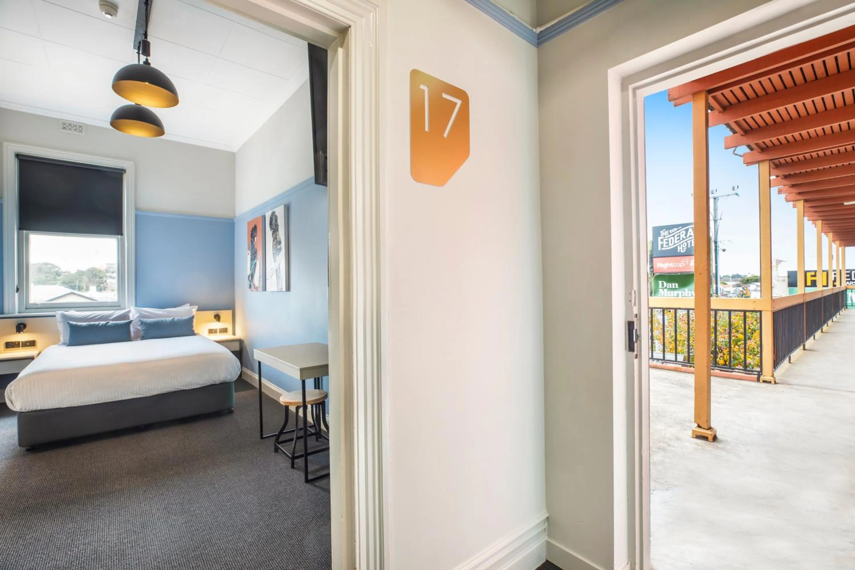 Bed in Nightcap at Federal Hotel Mt Gambier