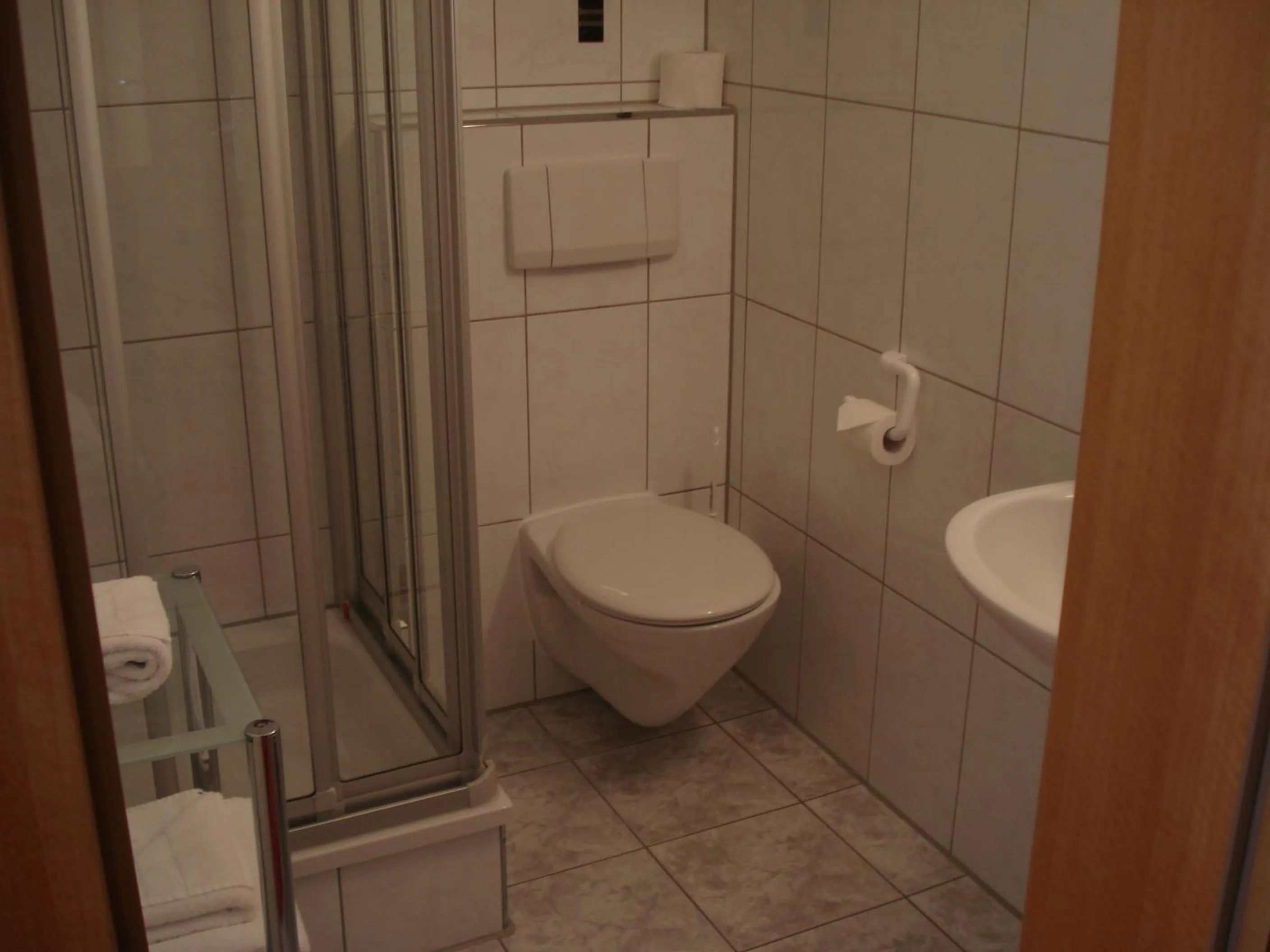 Bathroom in Panorama Hotel am Frankenstein