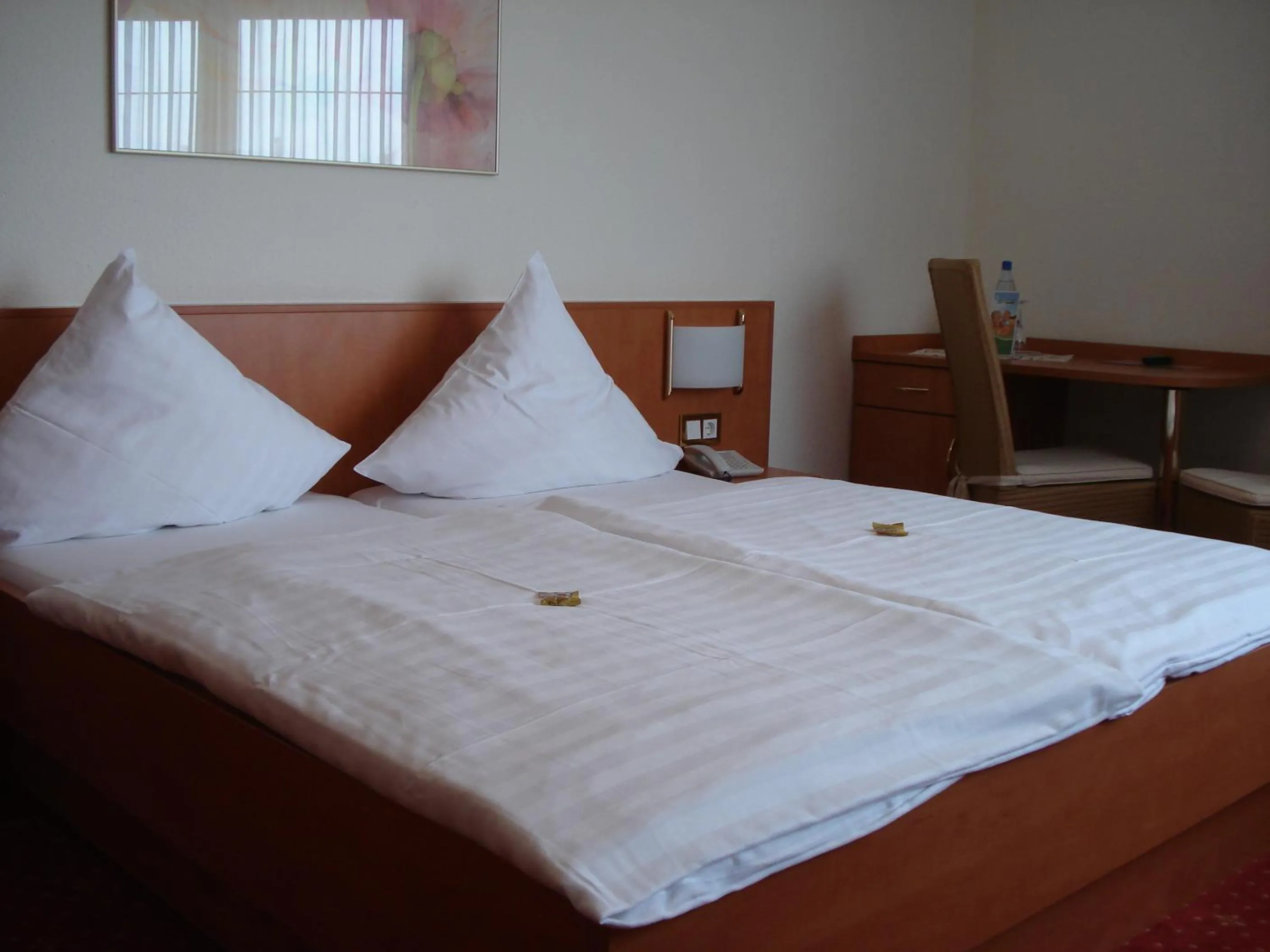 Bedroom, Bed in Panorama Hotel am Frankenstein
