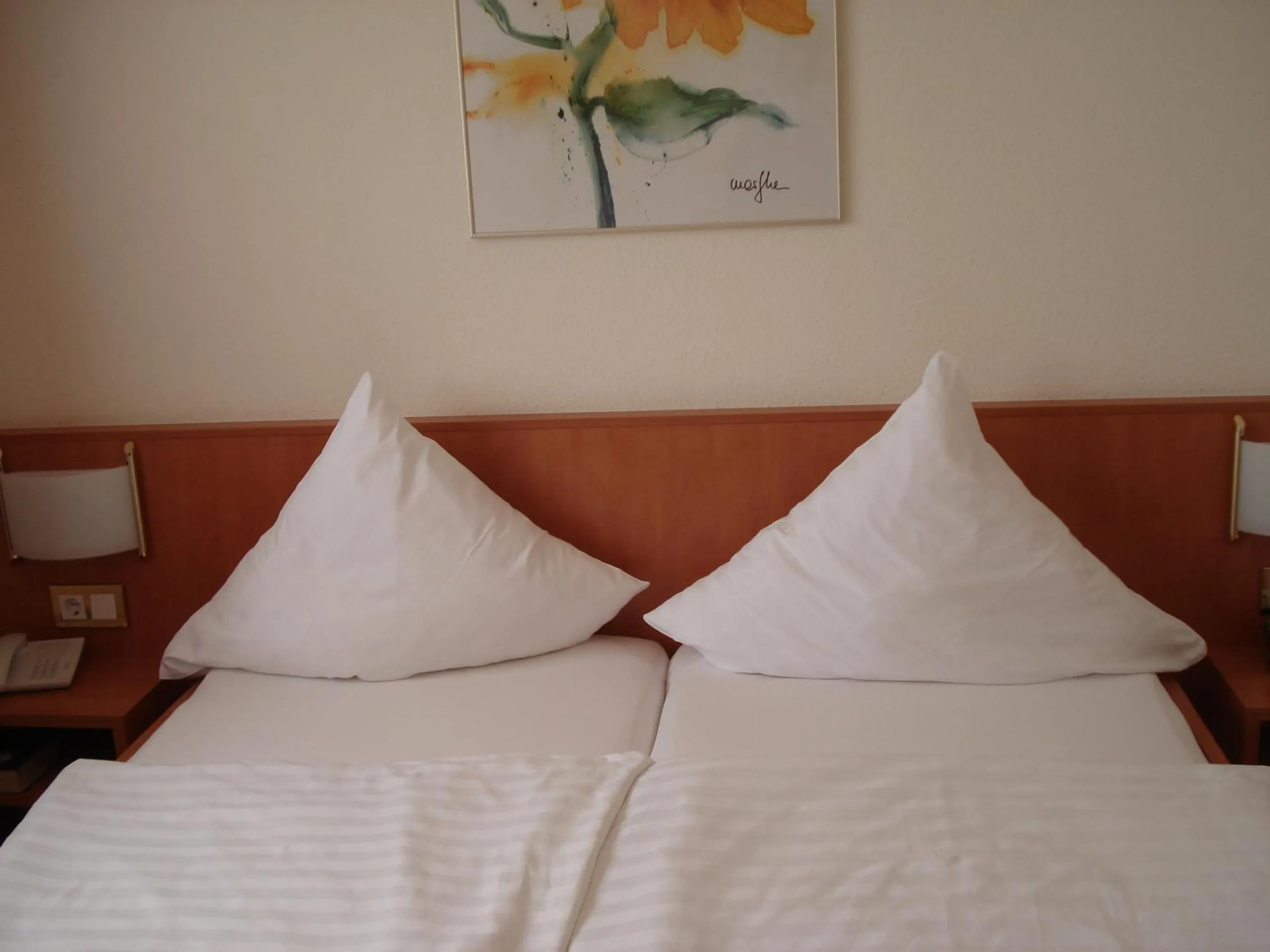 Bed in Panorama Hotel am Frankenstein