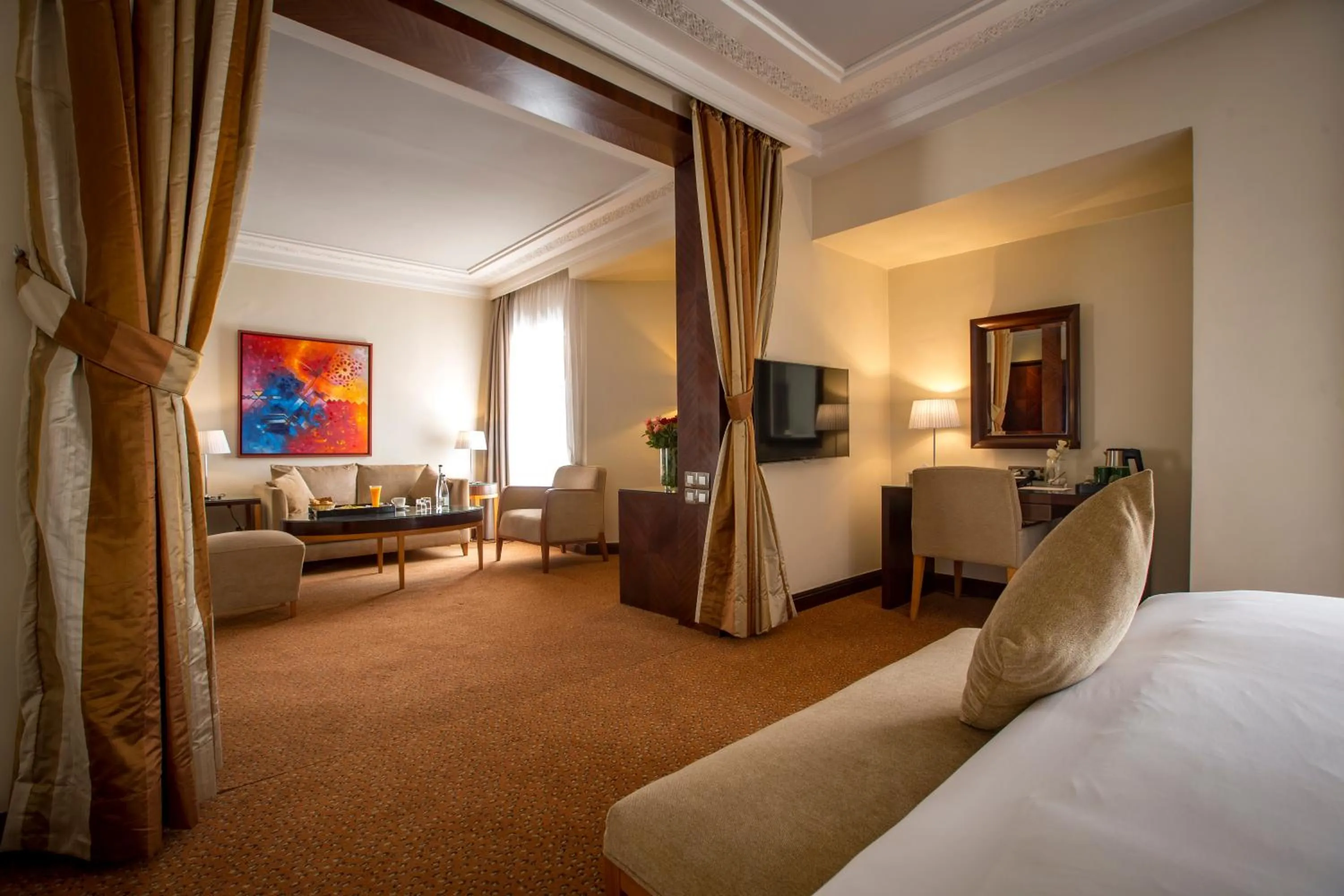 Living room, Bed in Hotel Atlantic Agdal