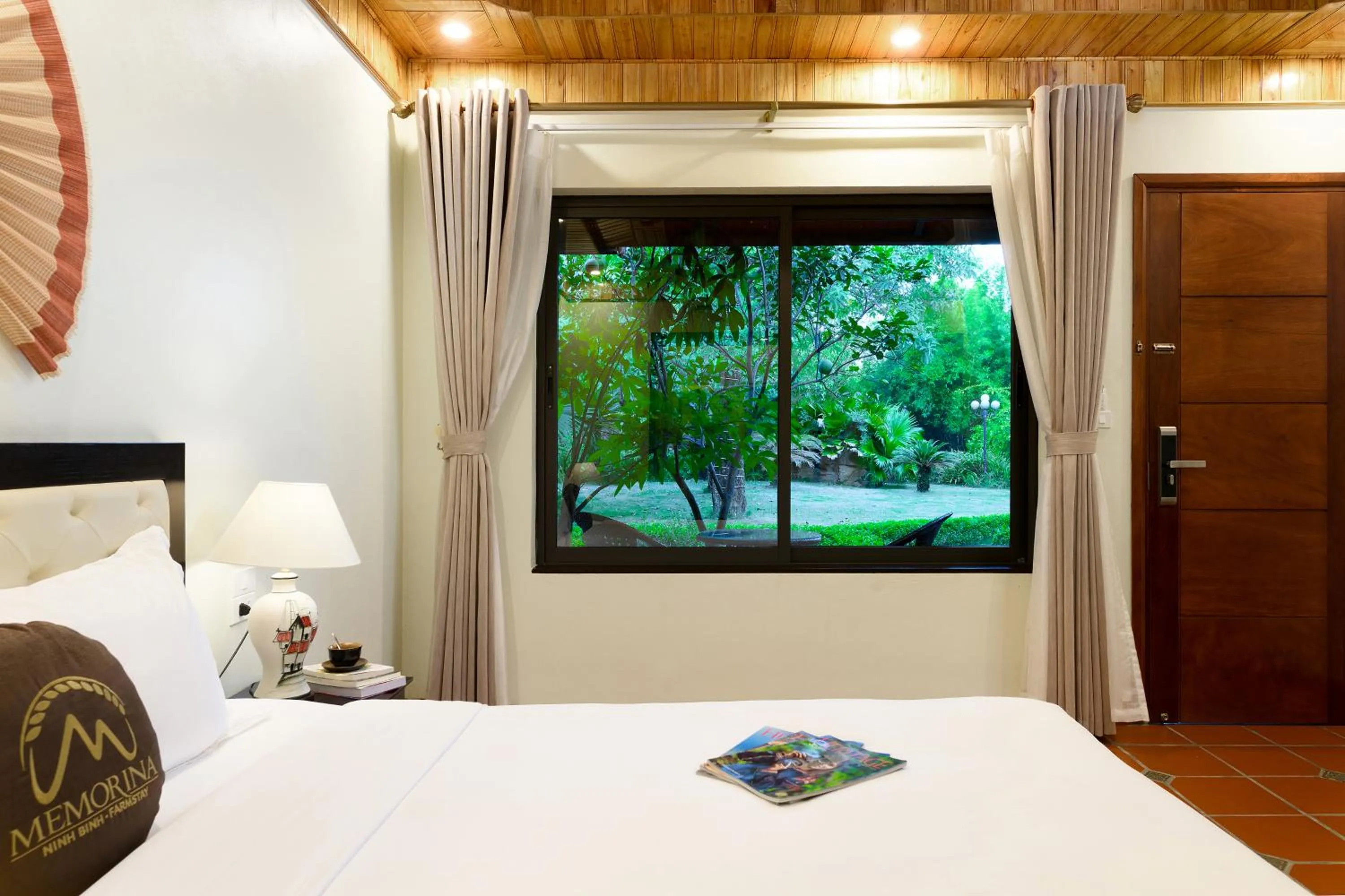 Bed in Memorina Ninh Binh Resort
