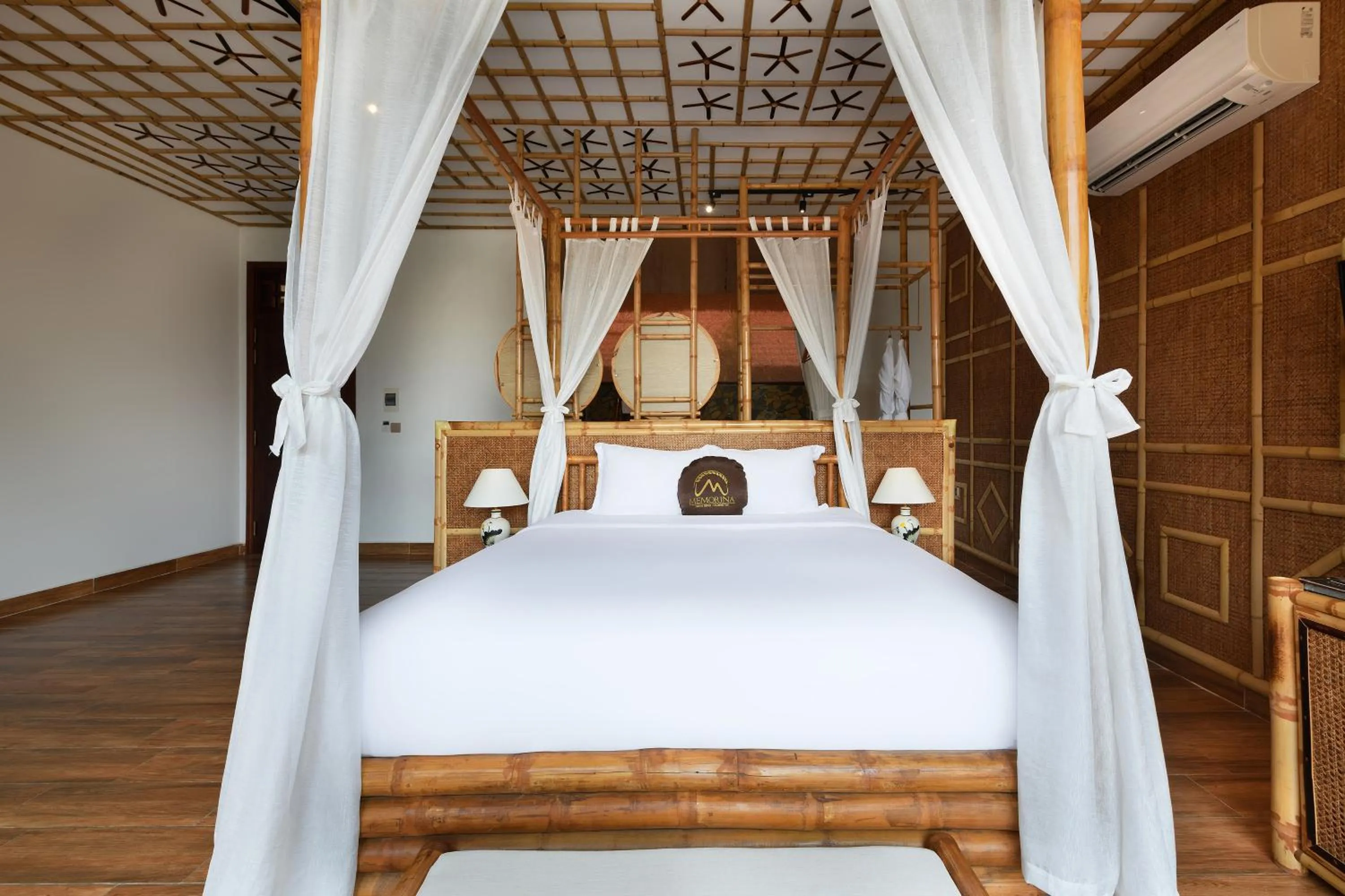 Bed in Memorina Ninh Binh Resort